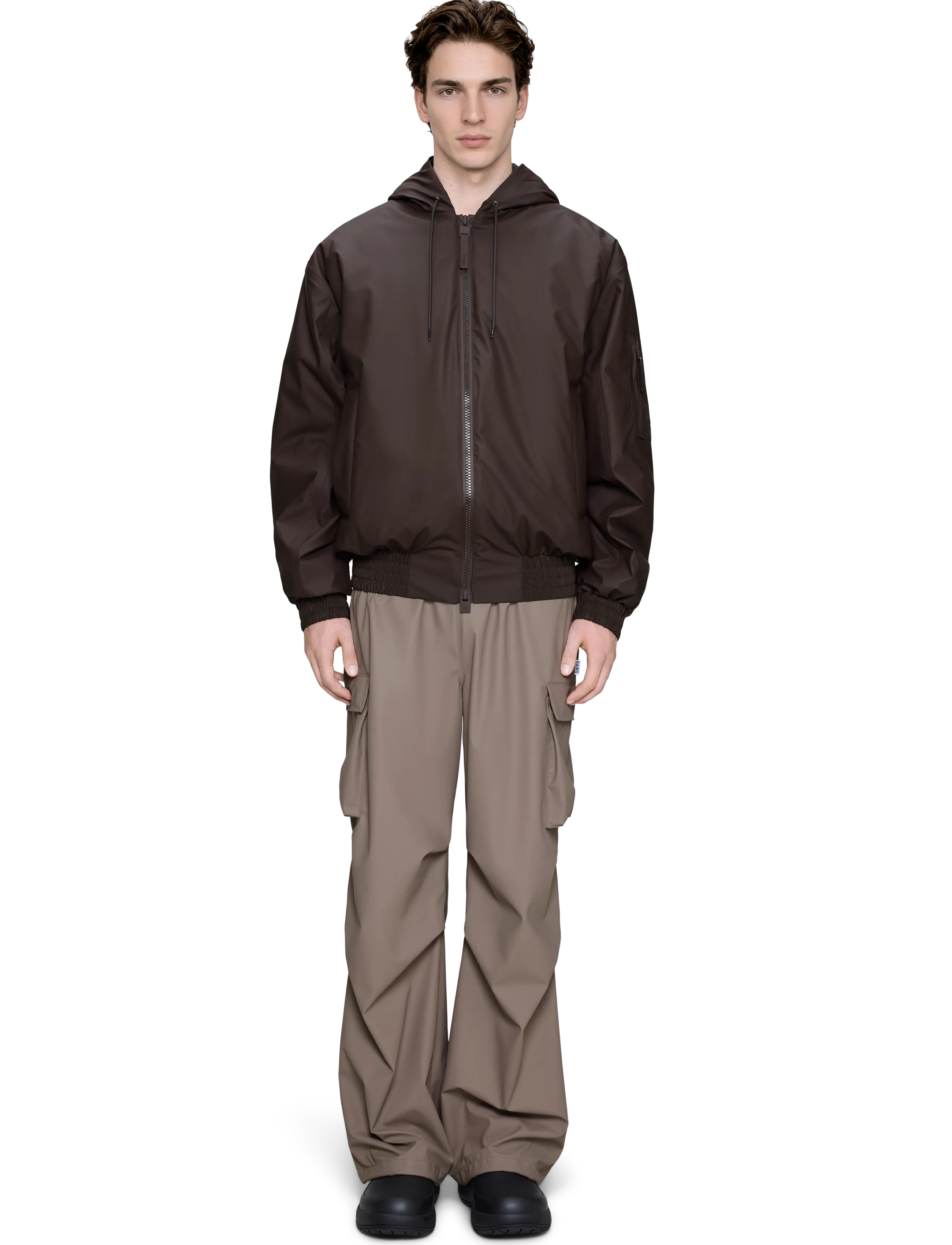 Rains - Lohja Insulated Bomber Jacket W3T1 - herbstjacken - bark - 4