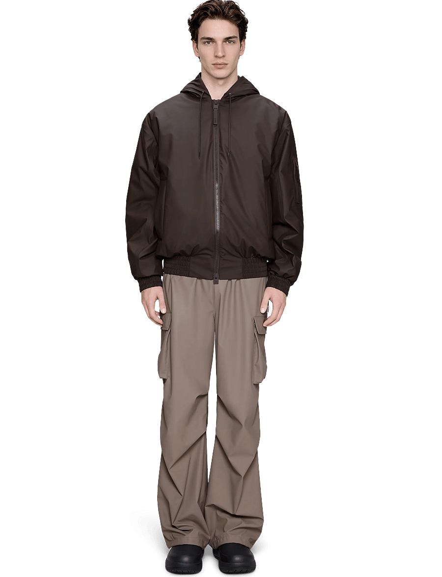 Rains - Lohja Insulated Bomber Jacket W3T1 - herbstjacken - bark - 4