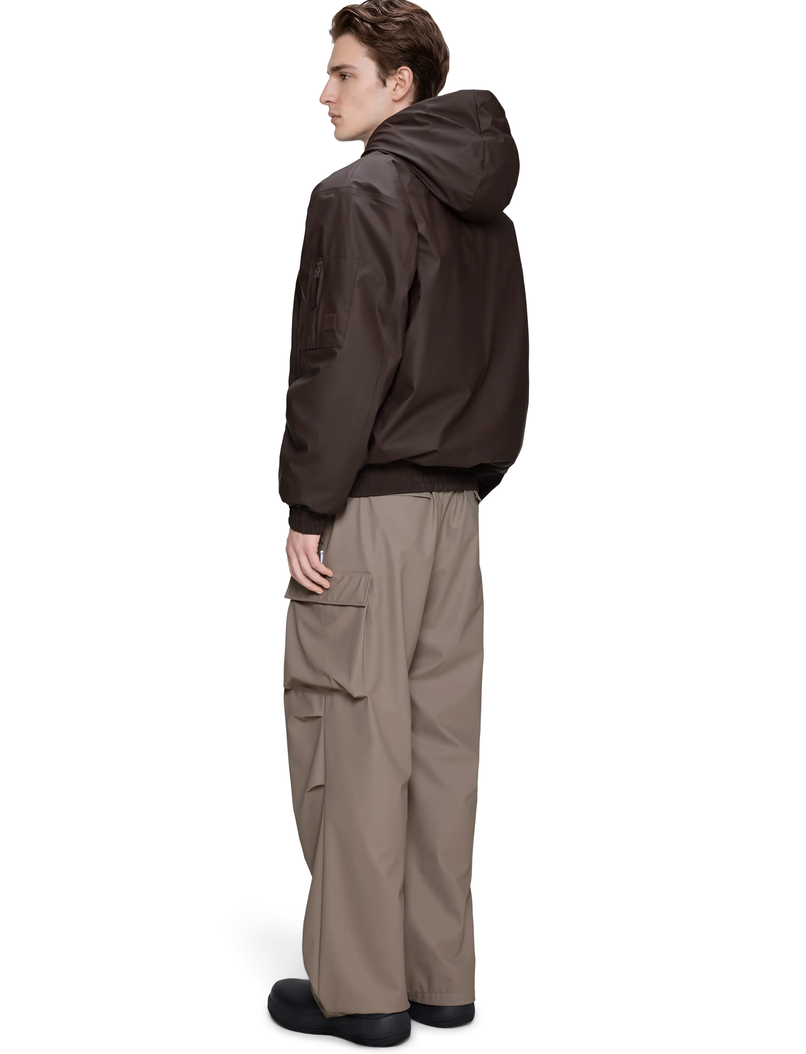 Rains - Lohja Insulated Bomber Jacket W3T1 - herbstjacken - bark - 5