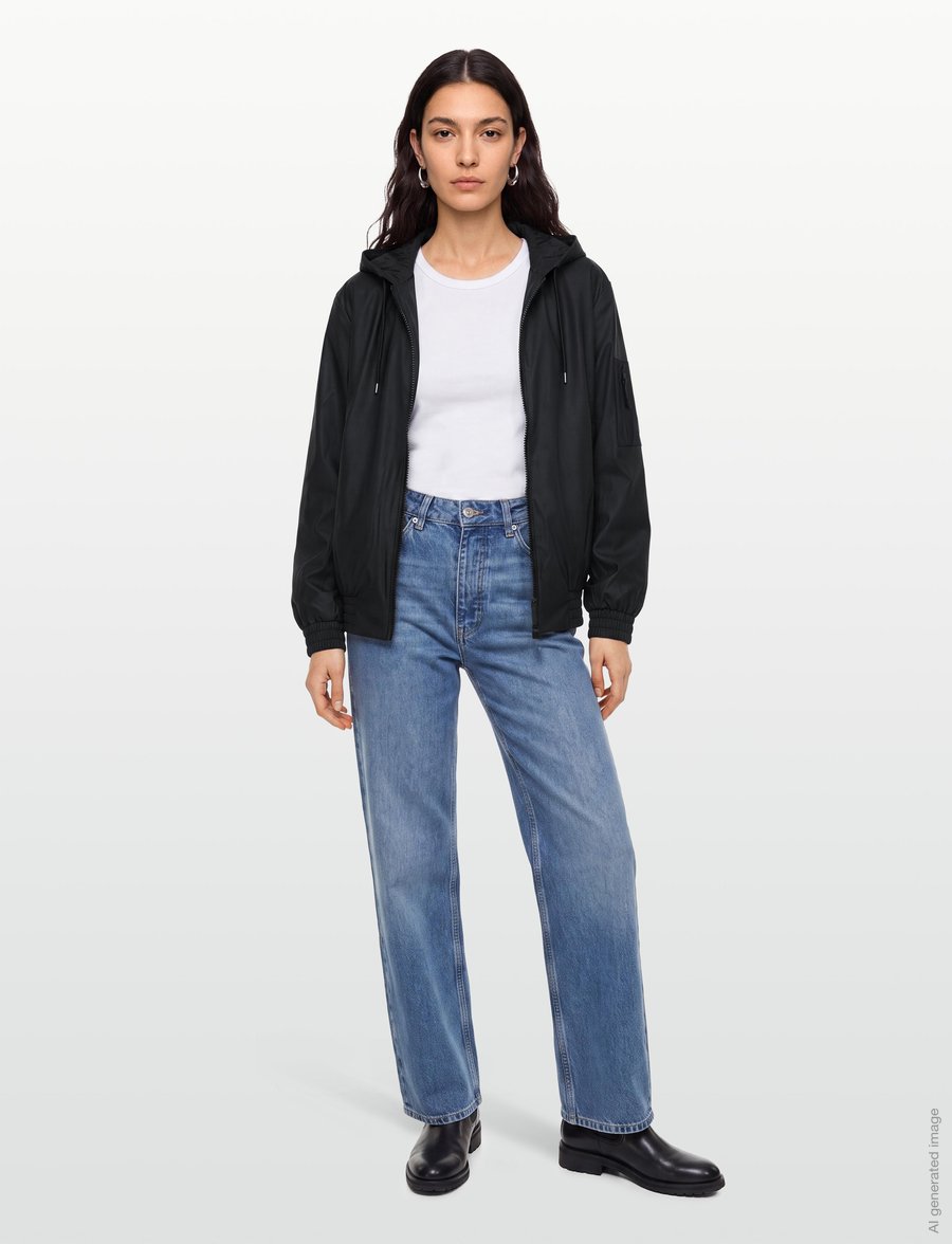 Rains - Lohja Insulated Bomber Jacket W3T1 - forårsjakker - black - 0