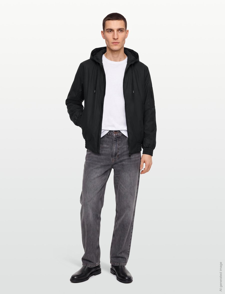 Rains - Lohja Insulated Bomber Jacket W3T1 - forårsjakker - black - 4