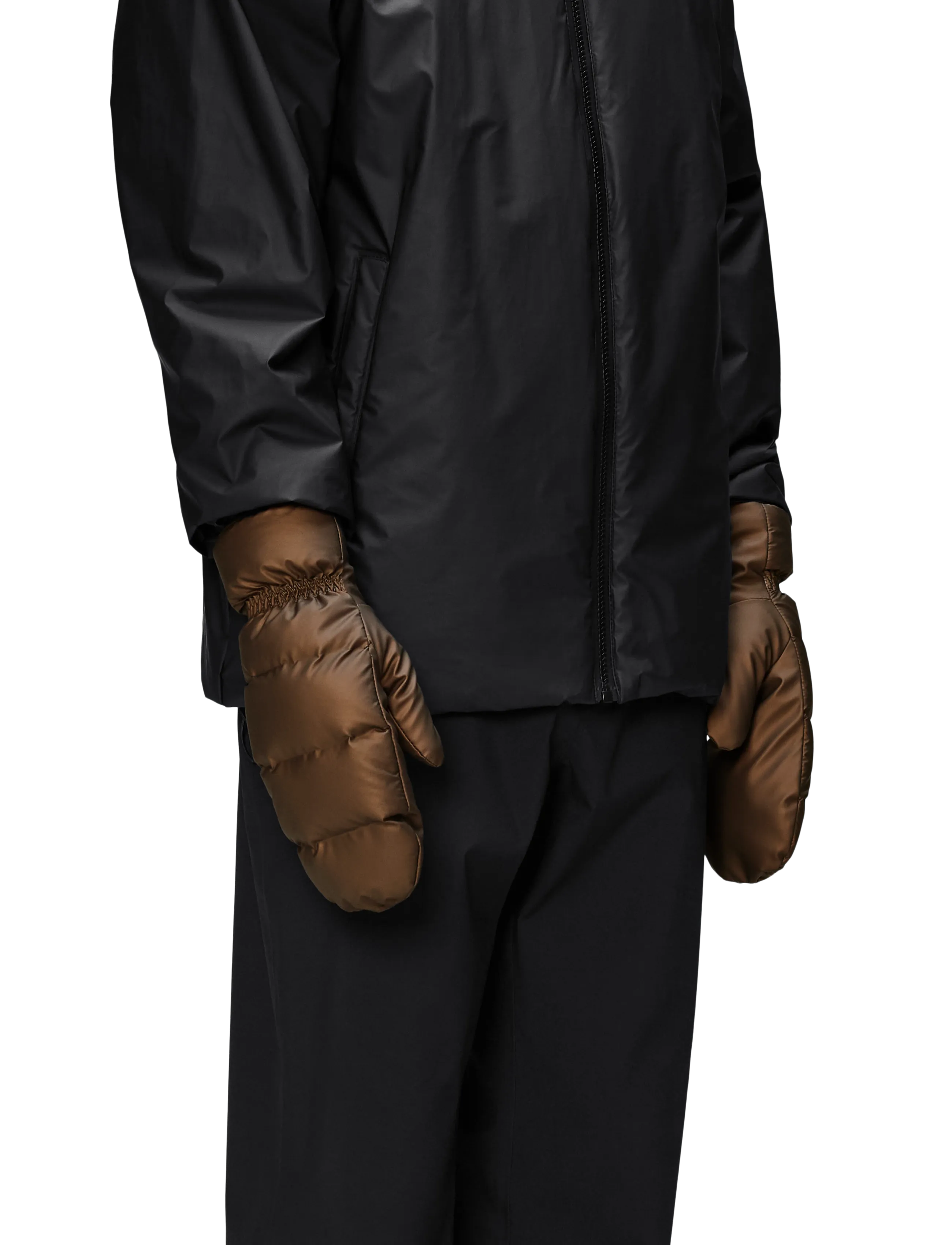 Rains Puffer Mittens W2T4 - Inspiration - COMET / brown