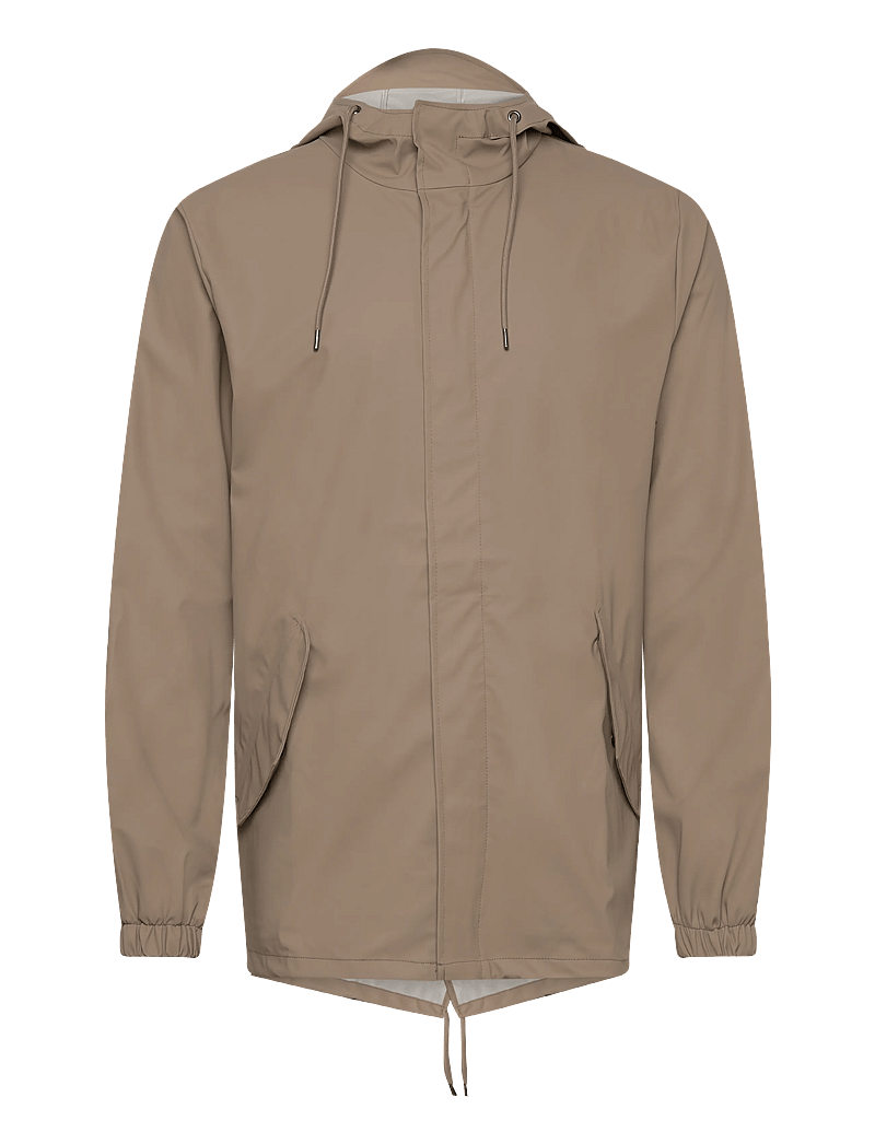 Rains - Fishtail Jacket W3 - regnjakker - beige - 0