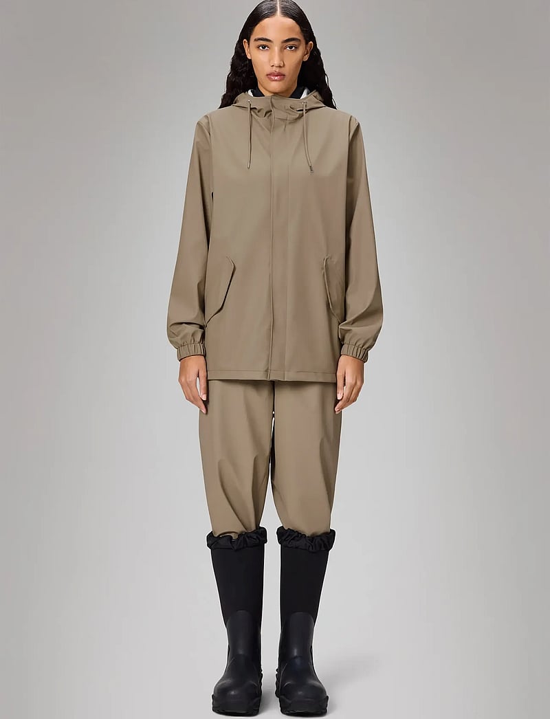Rains - Fishtail Jacket W3 - regenmäntel - beige - 0