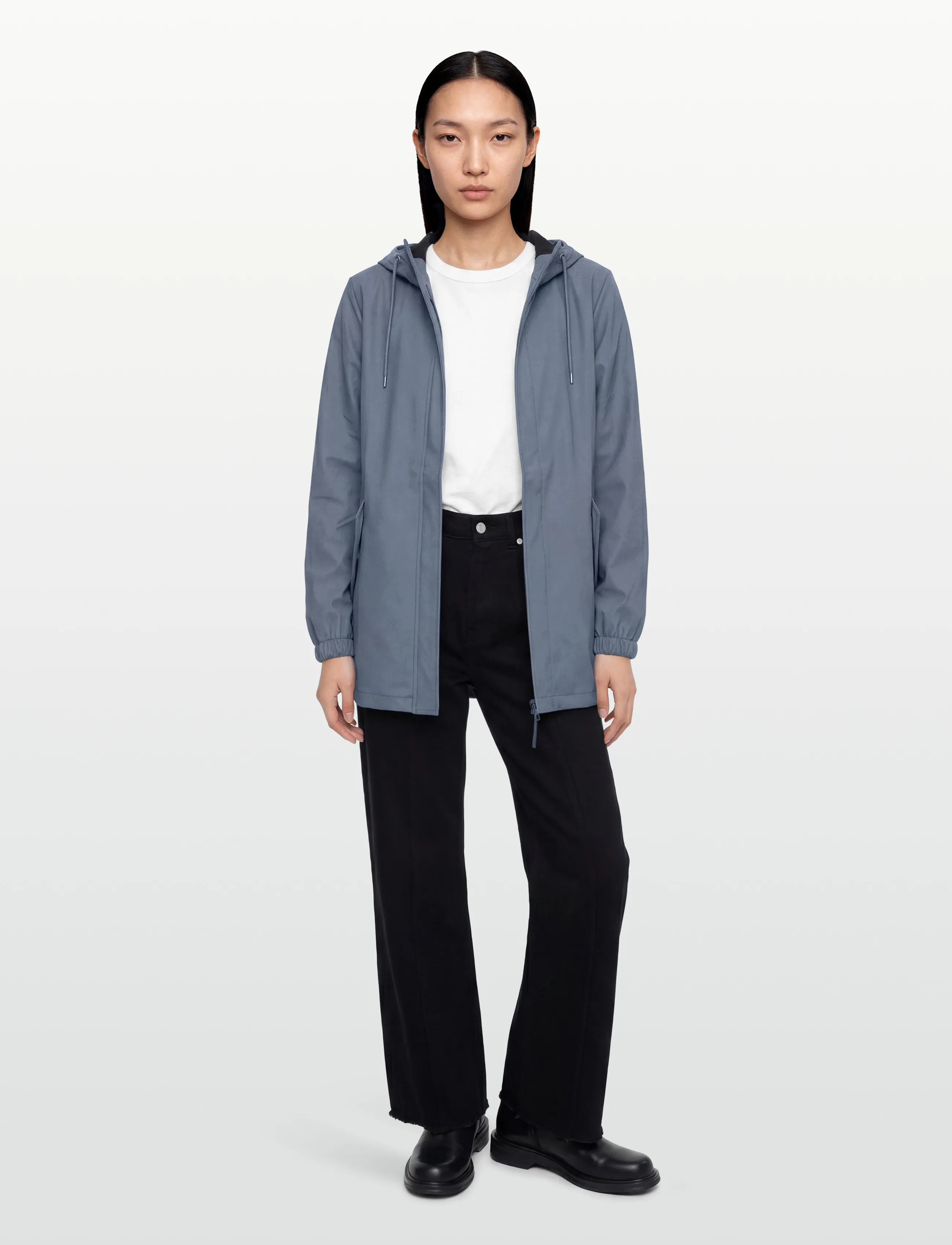 Rains Fishtail Jacket W3, M, Rainwear, Blau - Rain Coats, Frauen