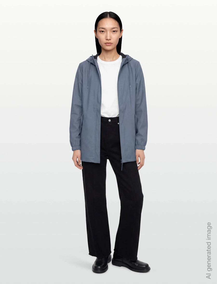 Rains - Fishtail Jacket W3 - vihmamantlid - blue dusk - 0