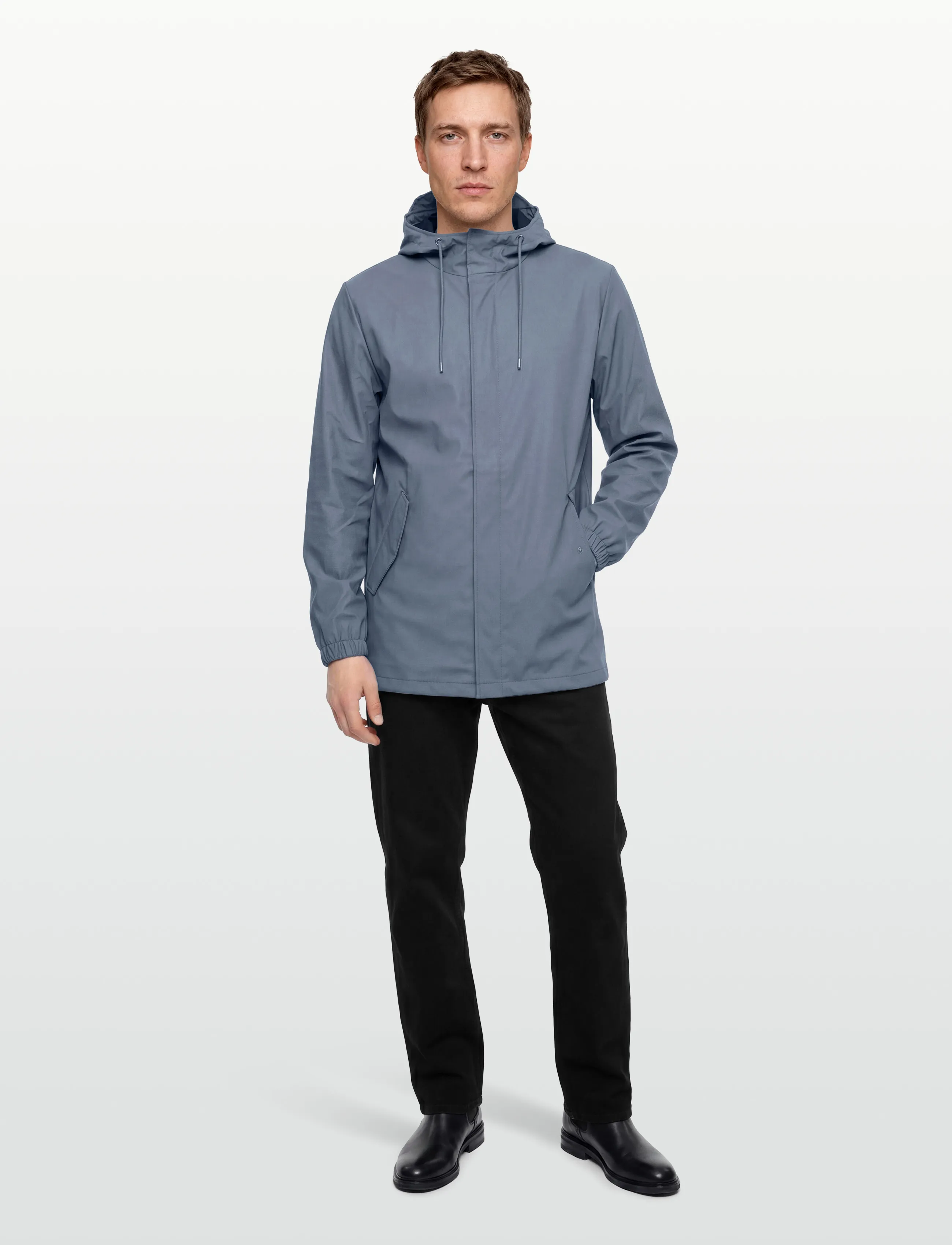 Rains - Fishtail Jacket W3 - joped - blue dusk - 4