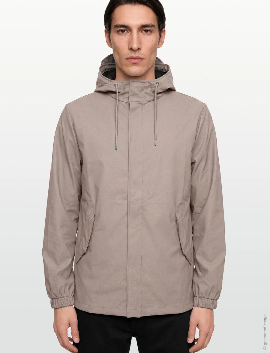 Rains - Fishtail Jacket W3 - lietusmēteļi - cinder - 3