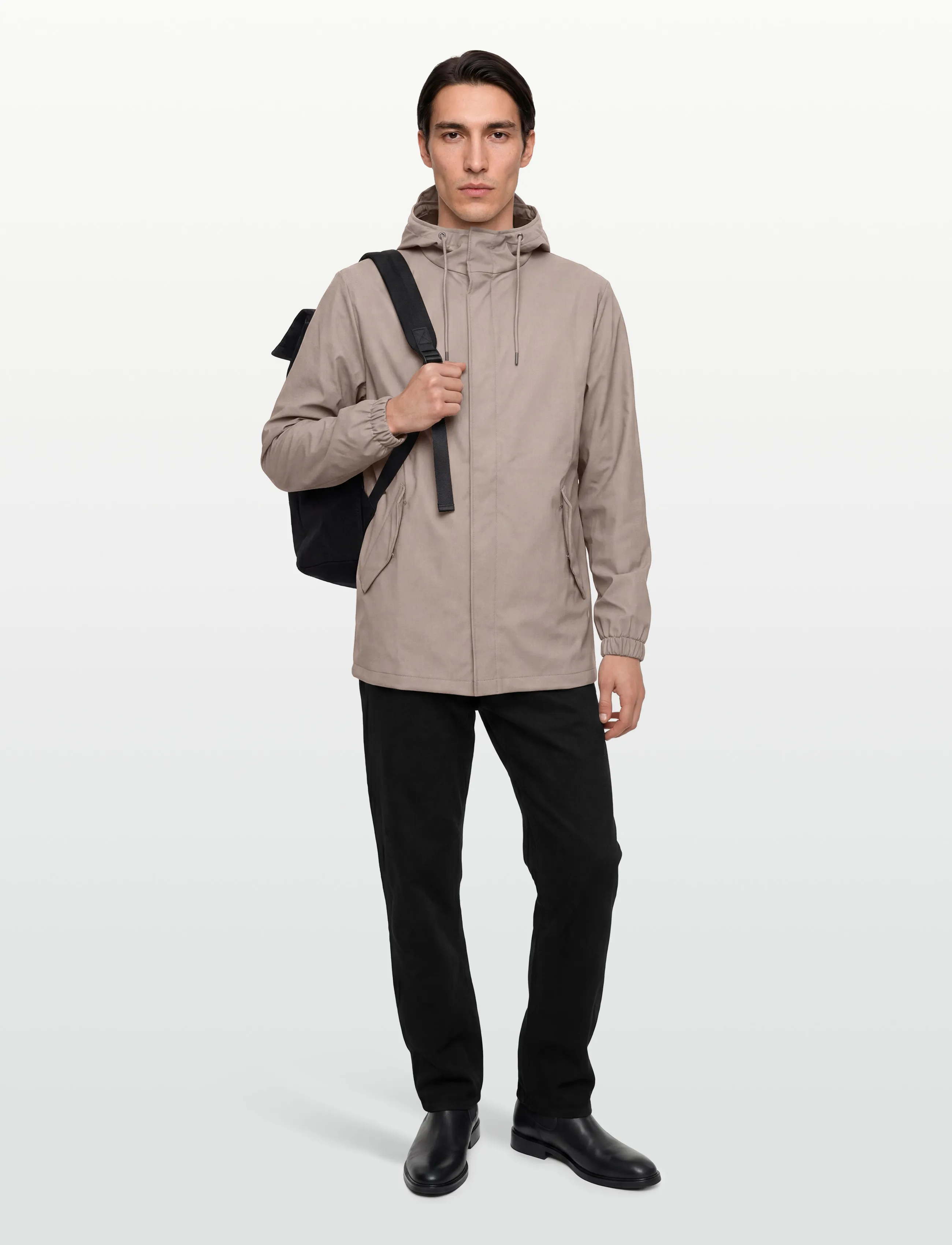 Rains - Fishtail Jacket W3 - lietusmēteļi - cinder - 4