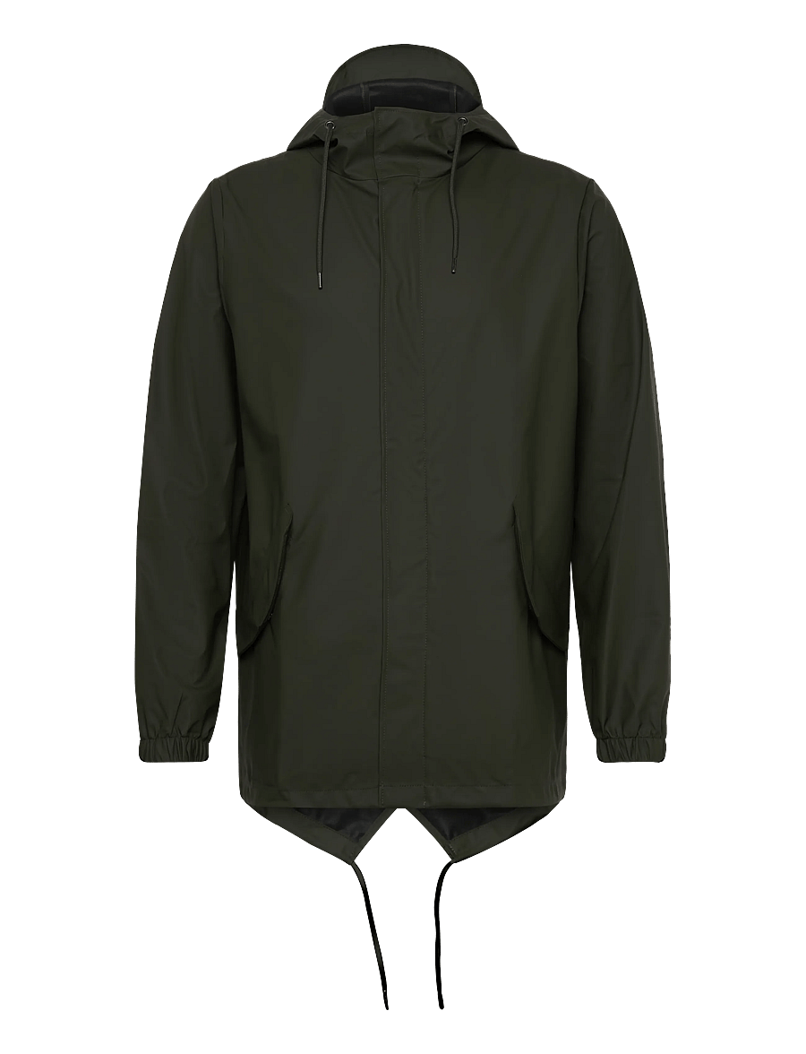 Rains - Fishtail Jacket W3 - muotitrendit - green - 1