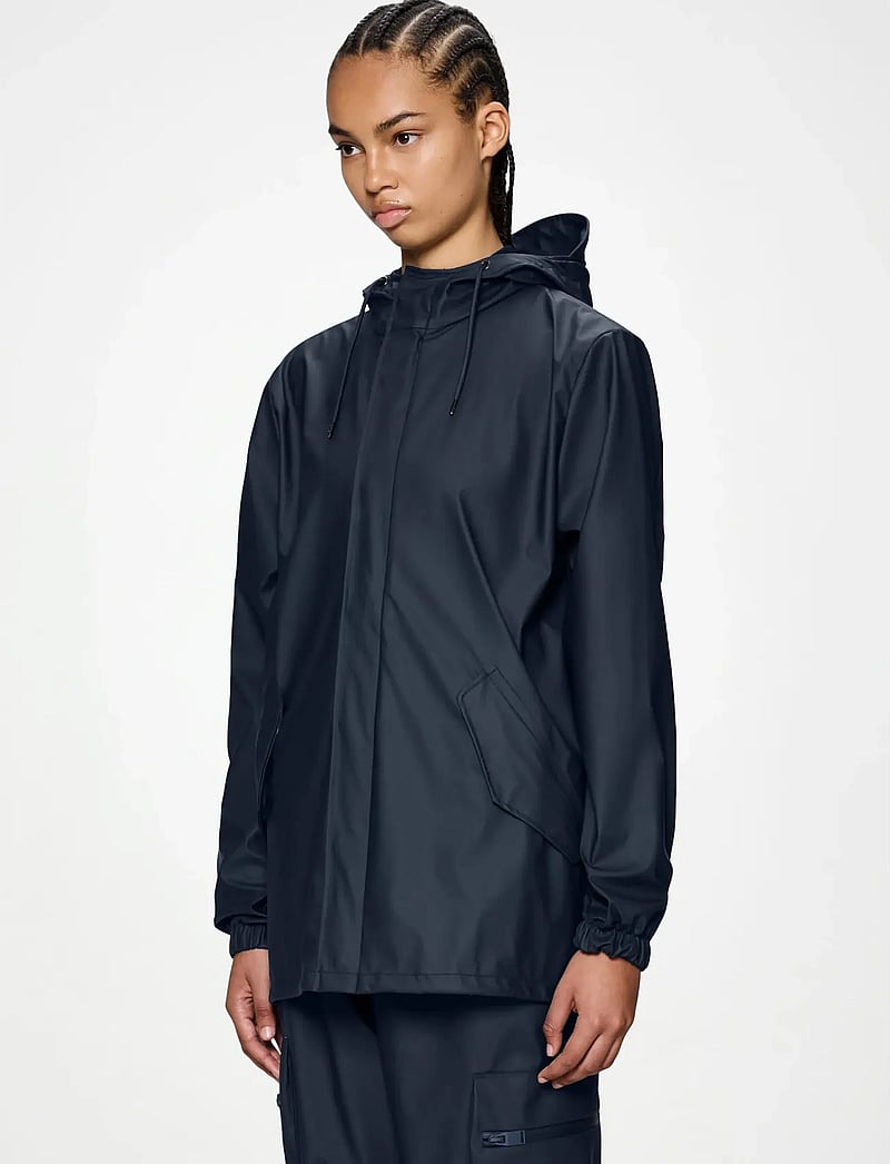 Rains - Fishtail Jacket W3 - regenmäntel - navy - 0