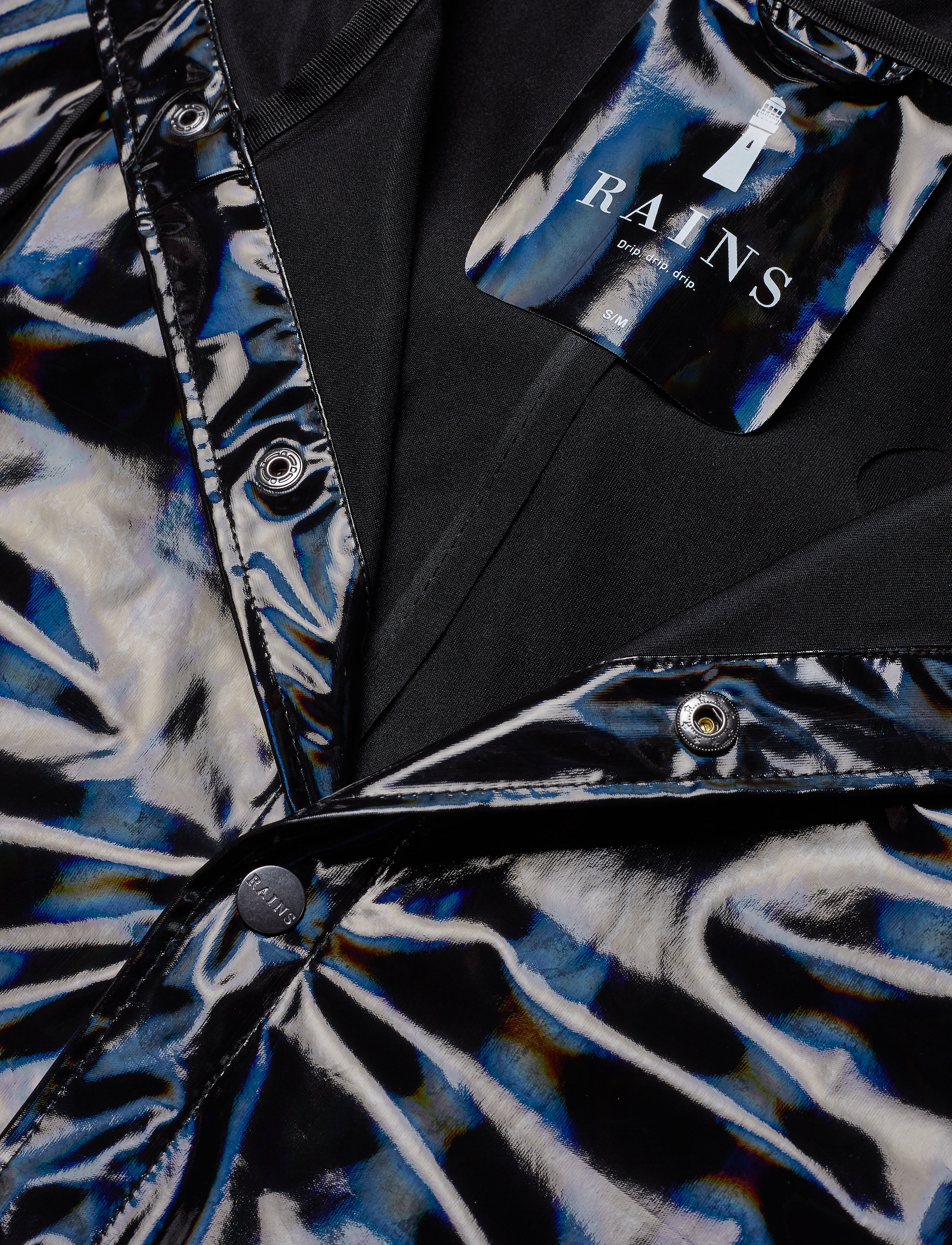 Rains - Holographic Jacket - 25 holographic black - 3