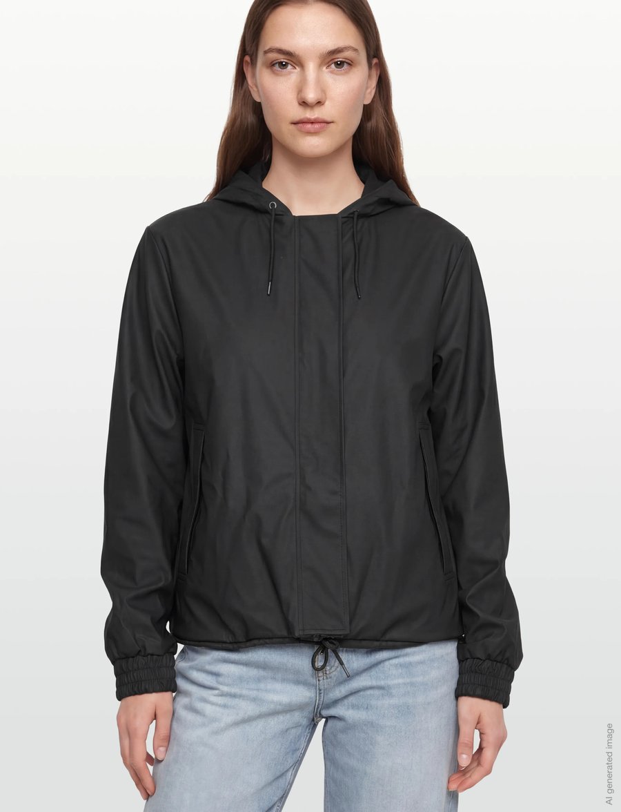 Rains - String W Jacket W3 - vihmamantlid - black - 3