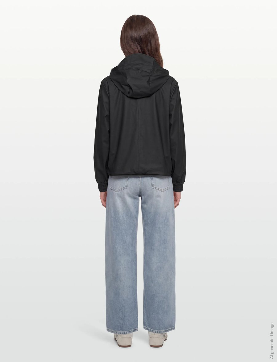 Rains - String W Jacket W3 - vihmamantlid - black - 4