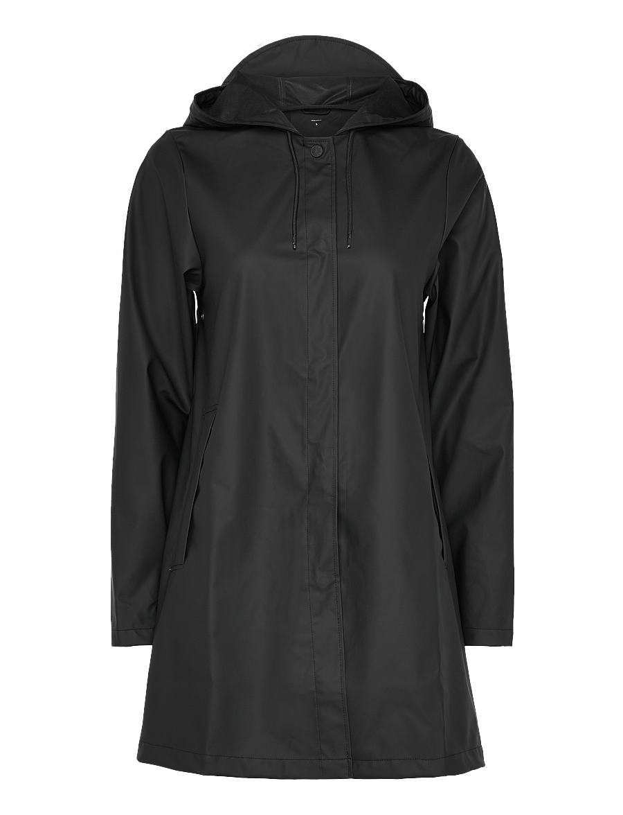 Rains - A-Line W Jacket W3 - regenmäntel - black - 1