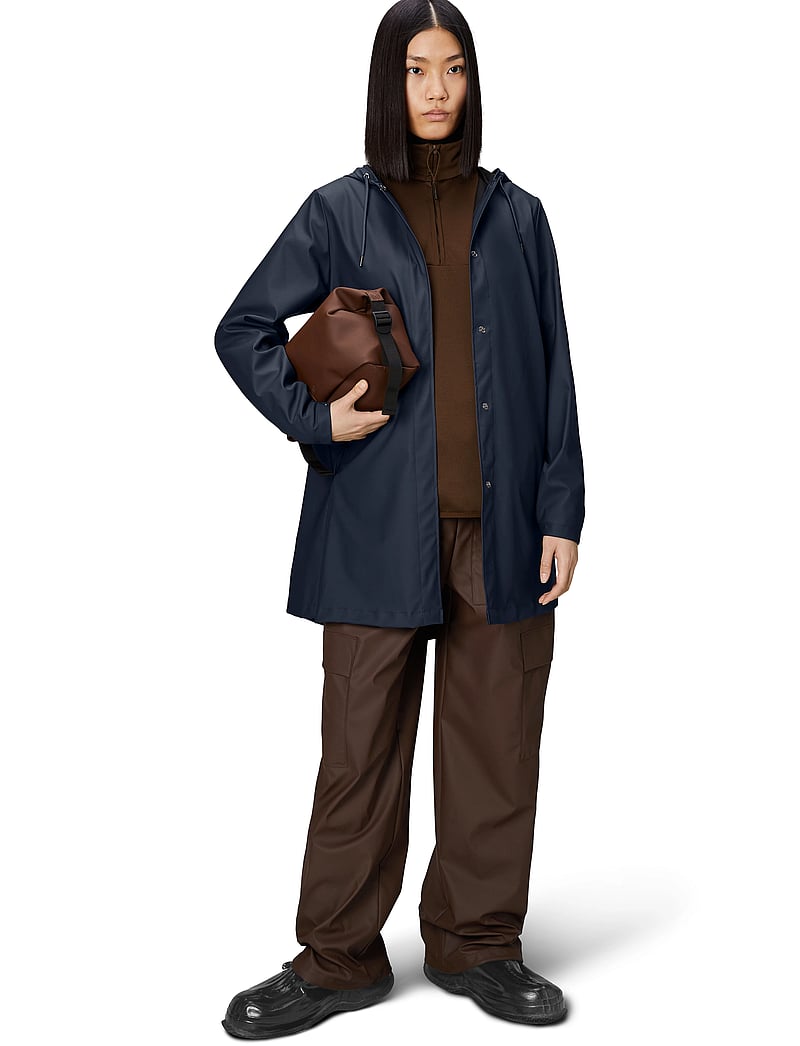 Rains - A-Line W Jacket W3 - vihmamantlid - navy - 4