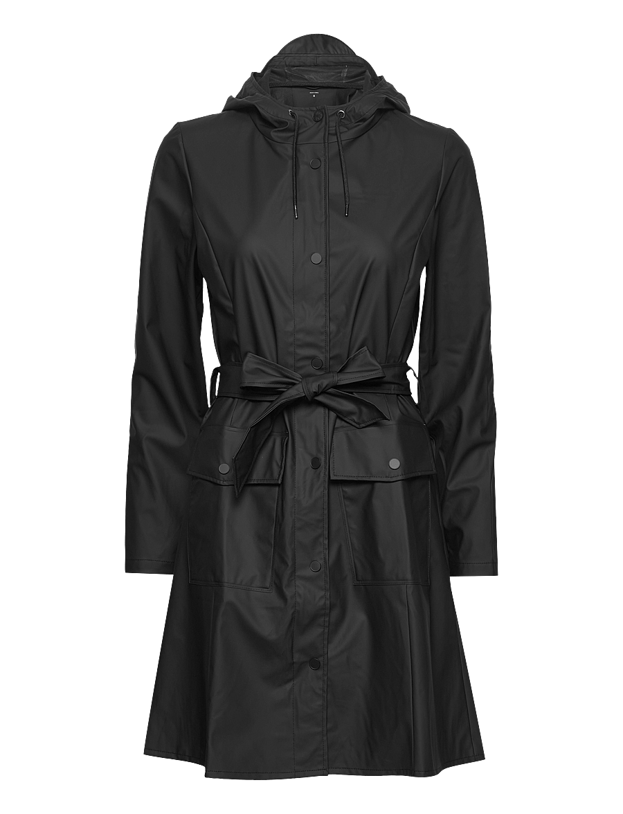 Rains - Curve W Jacket W3 - regnjakker - 01 black - 1
