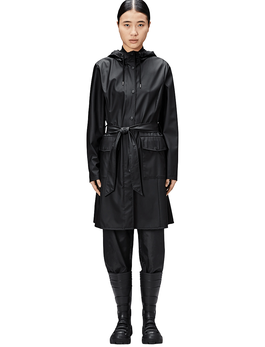 Rains - Curve W Jacket W3 - regnjakker - 01 black - 0