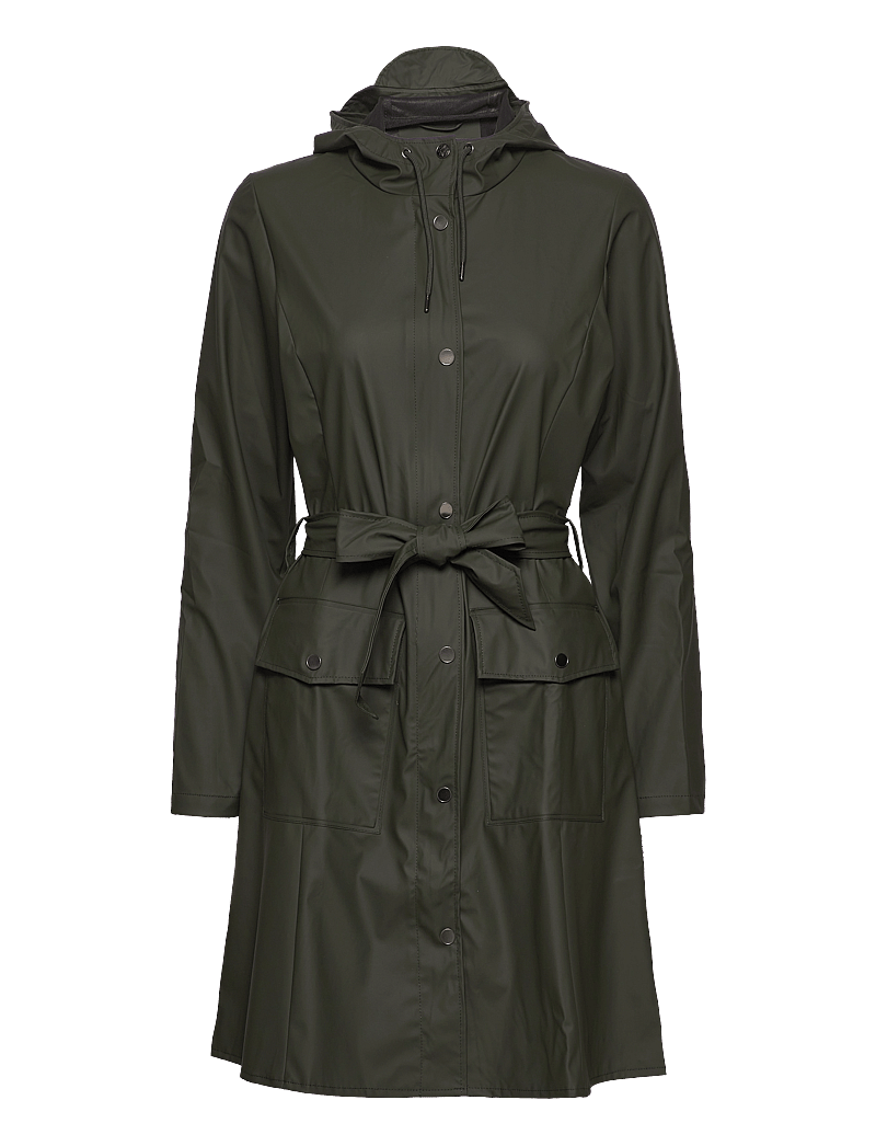 Rains - Curve W Jacket W3 - regenmäntel - 03 green - 1