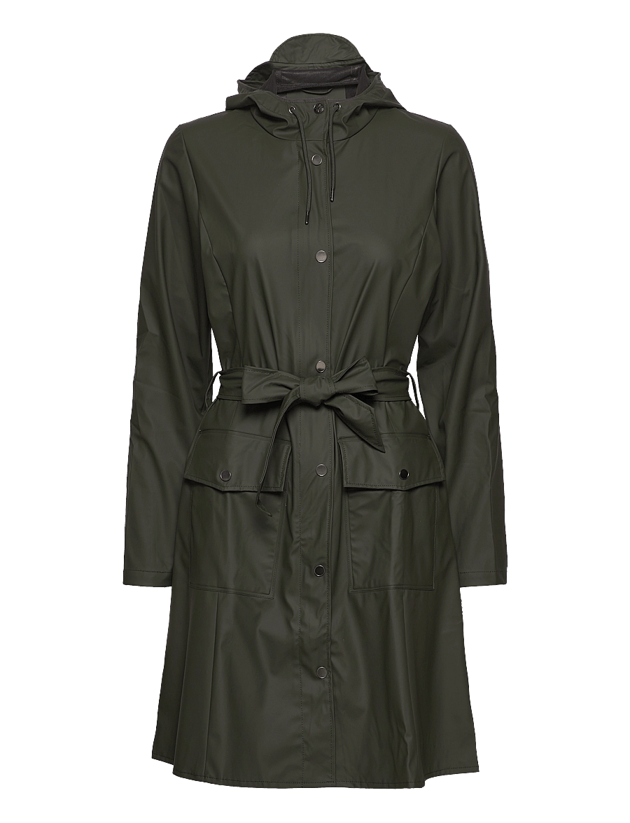 Rains - Curve W Jacket W3 - regnjakker - 03 green - 1