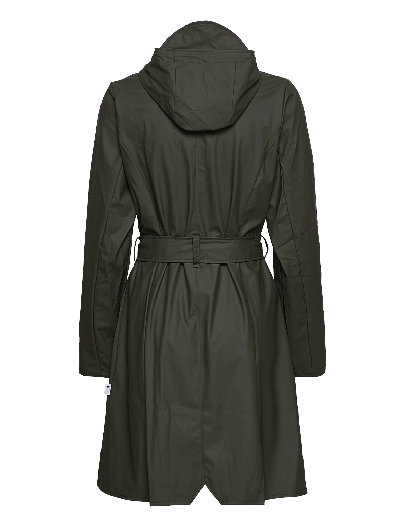 Rains - Curve W Jacket W3 - regenmäntel - 03 green - 2
