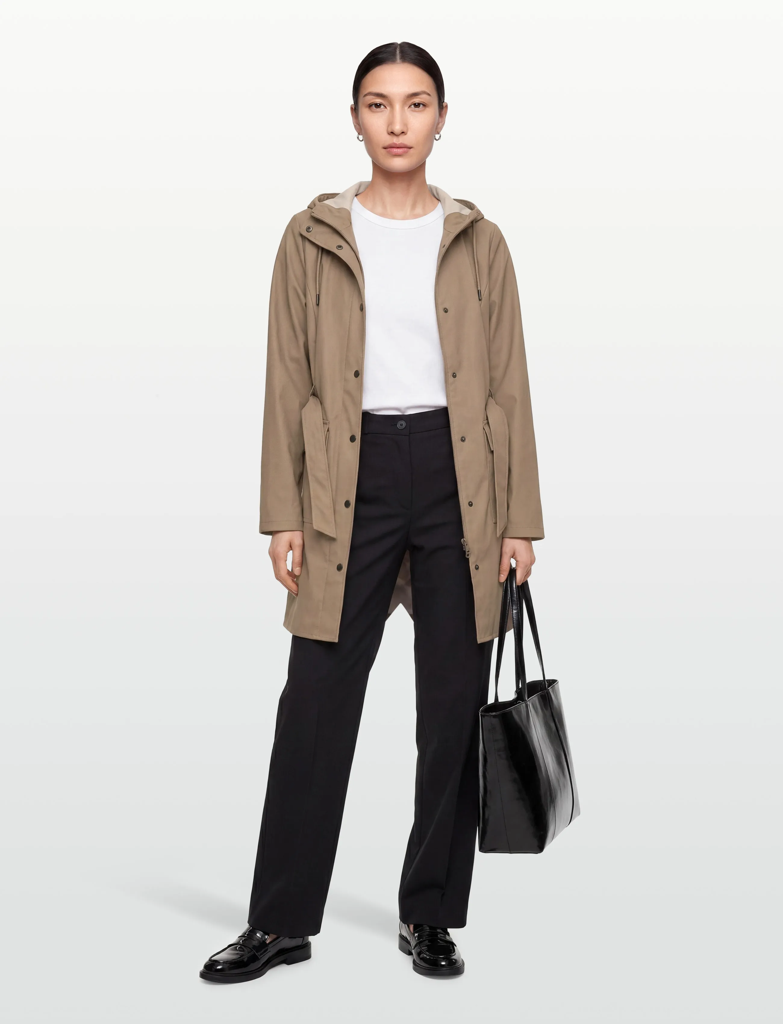 Rains - Curve W Jacket W3 - regnjakker - beige - 1