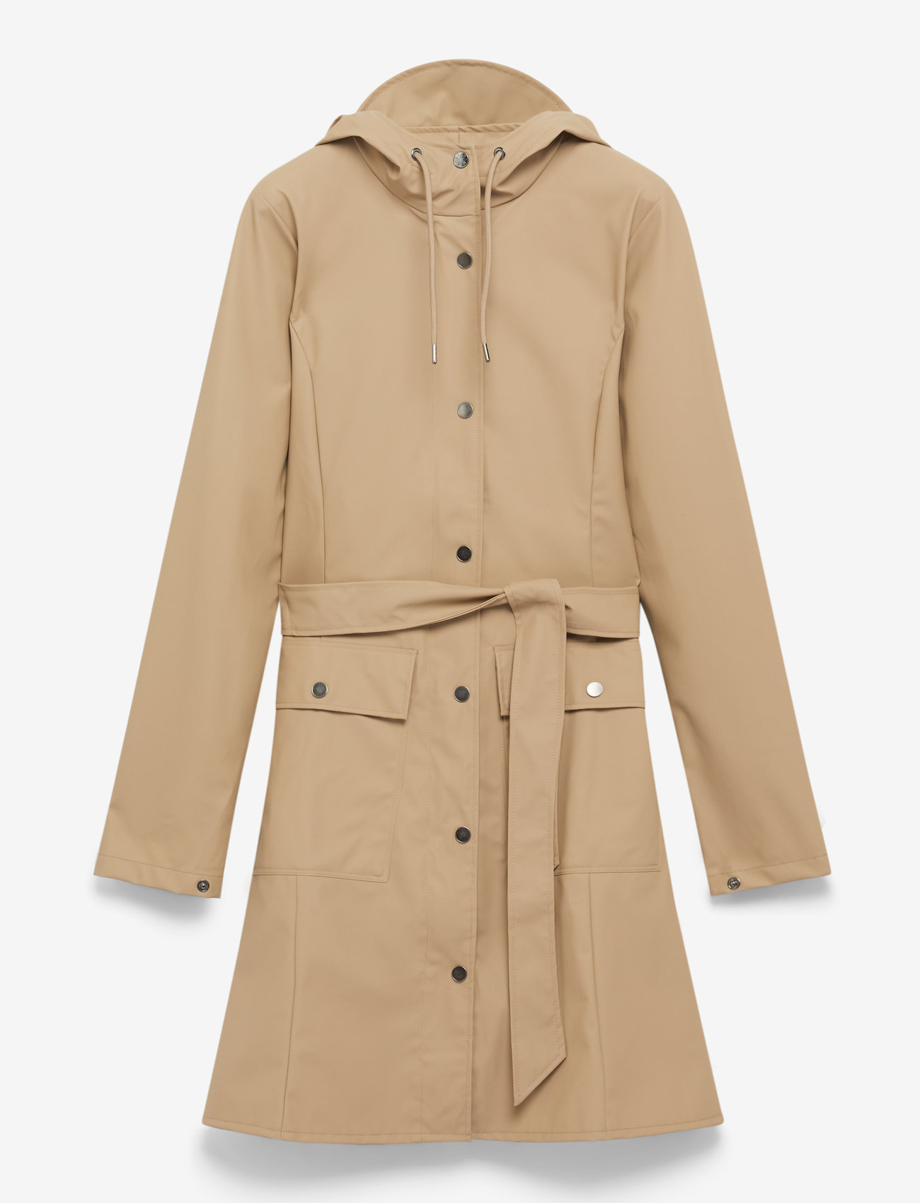Rains - Curve W Jacket W3 - regnjakker - beige - 1