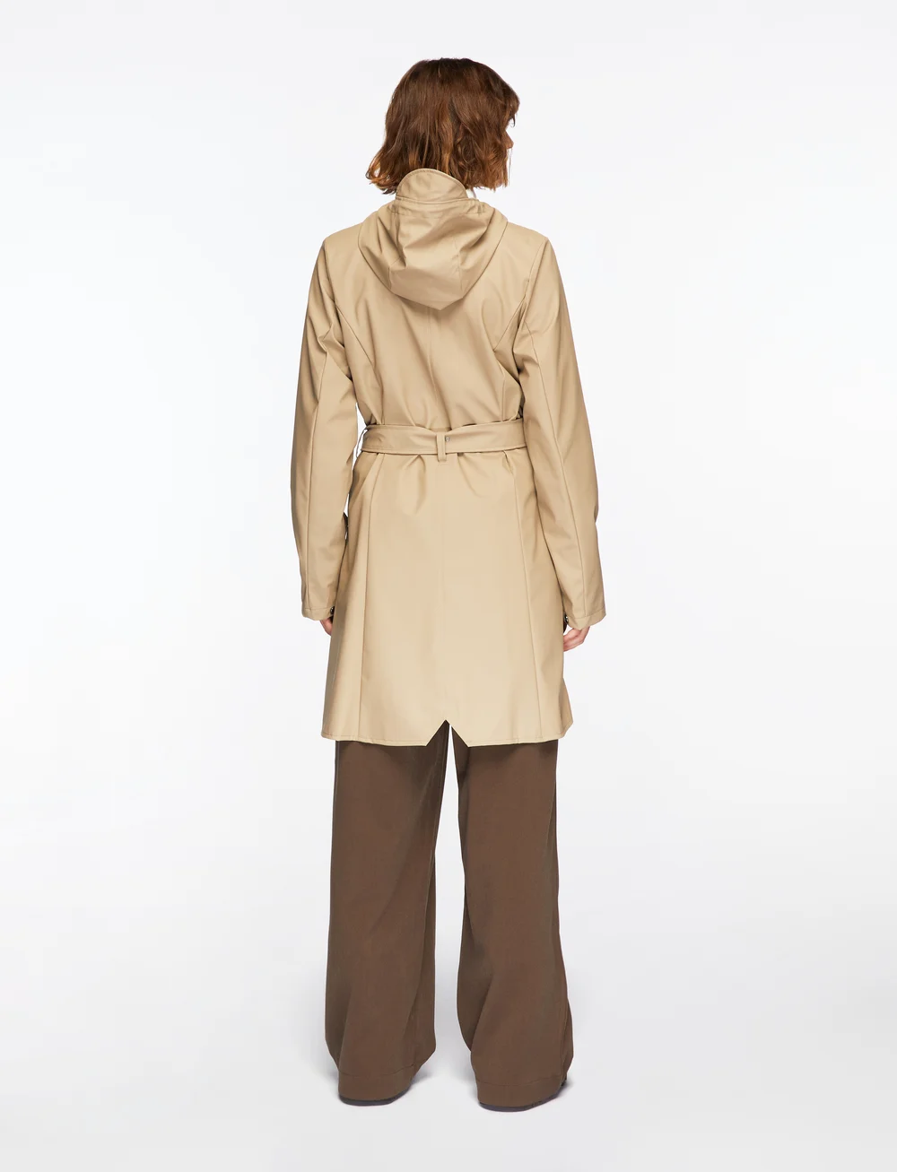 Rains - Curve Long Jacket W3 - regnjackor - beige - 4