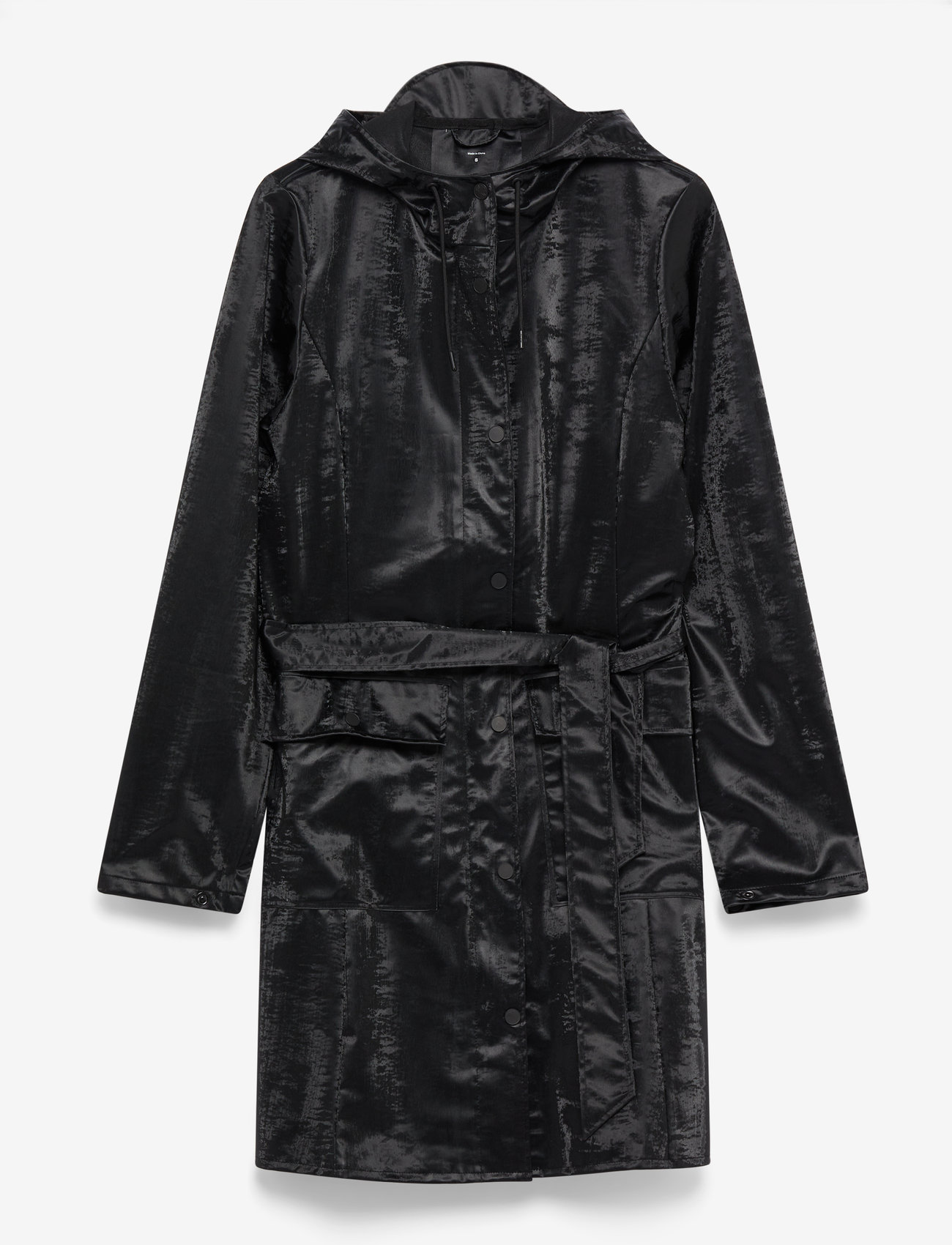 Rains - Curve Long Jacket W3 - Üleriided - coal - 0