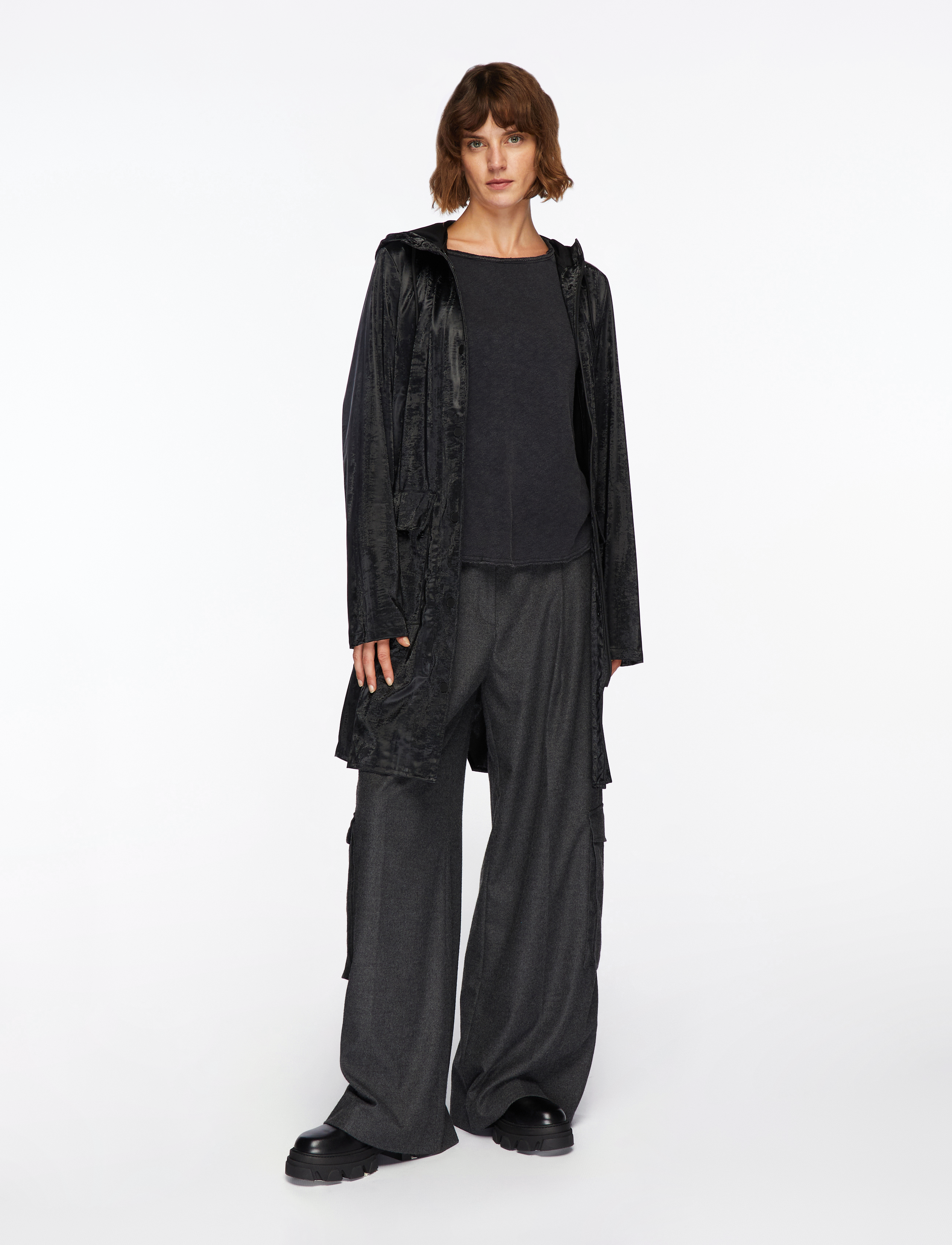 Rains - Curve W Jacket W3 - outerwear - coal - 2