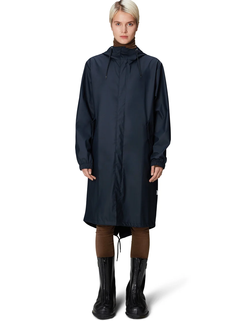 Rains - Fishtail Parka W3 - regnjakker - 47 navy - 0