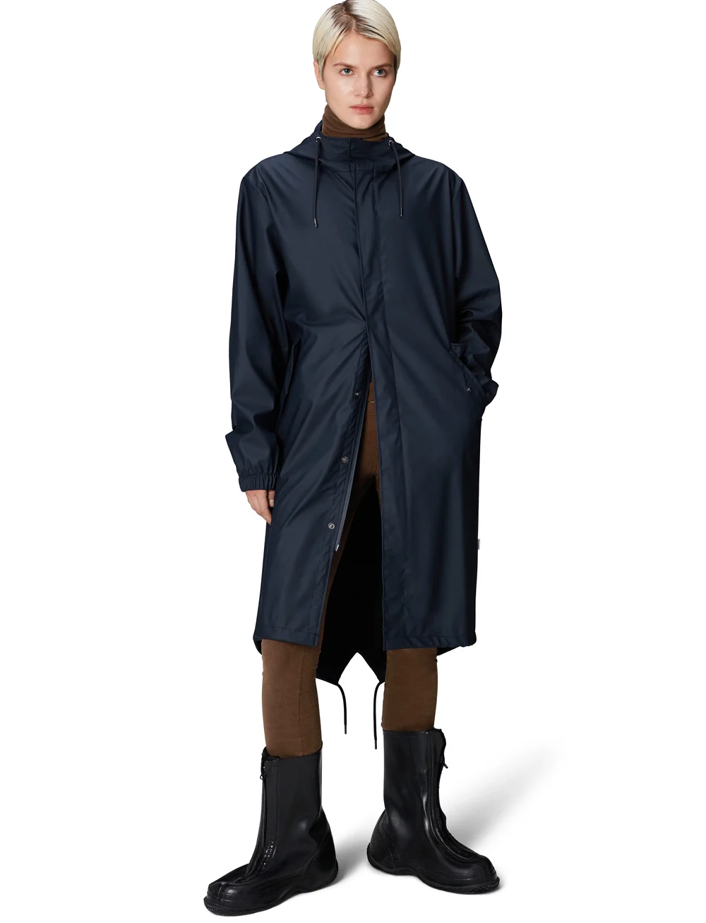 Rains - Fishtail Parka W3 - regnjakker - 47 navy - 4