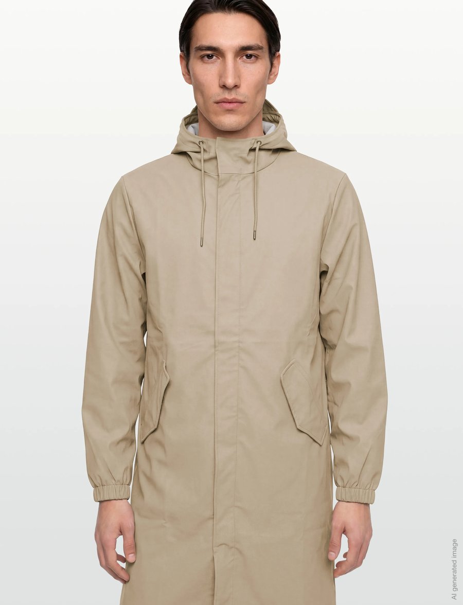 Rains - Fishtail Parka W3 - regenmäntel - beige - 3