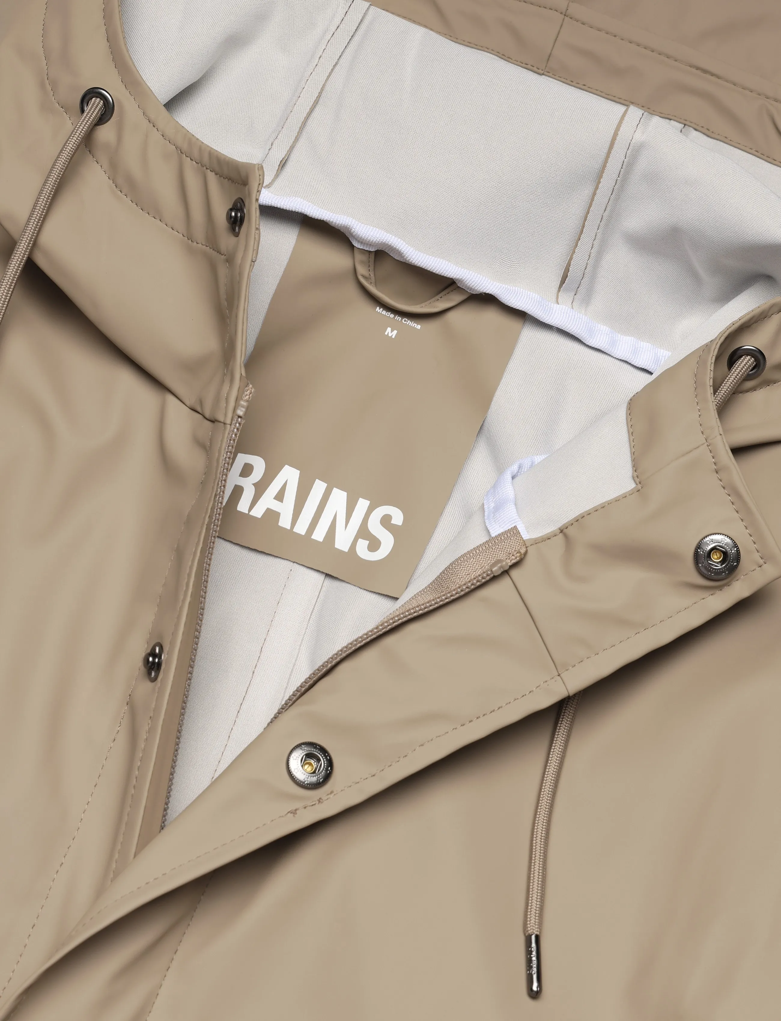 Rains - Fishtail Parka W3 - regnjackor - beige - 2