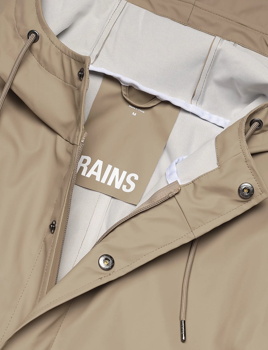 Rains - Fishtail Parka W3 - regnjackor - beige - 2