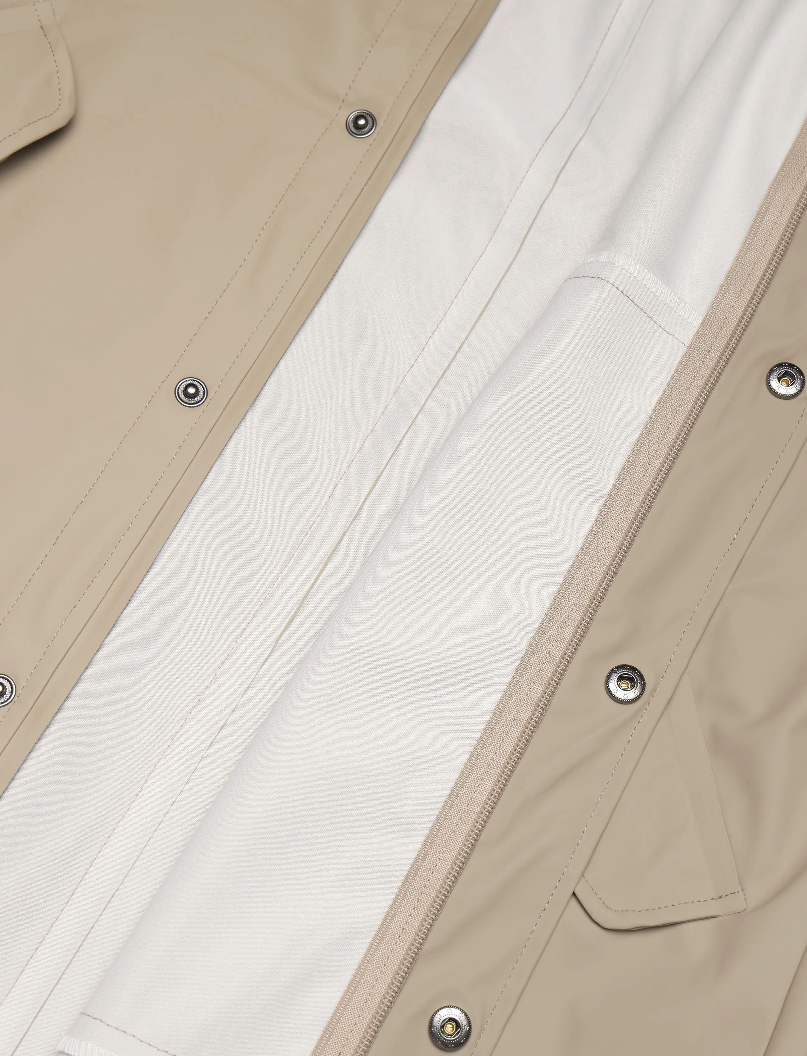 Rains - Fishtail Parka W3 - regnjackor - beige - 4