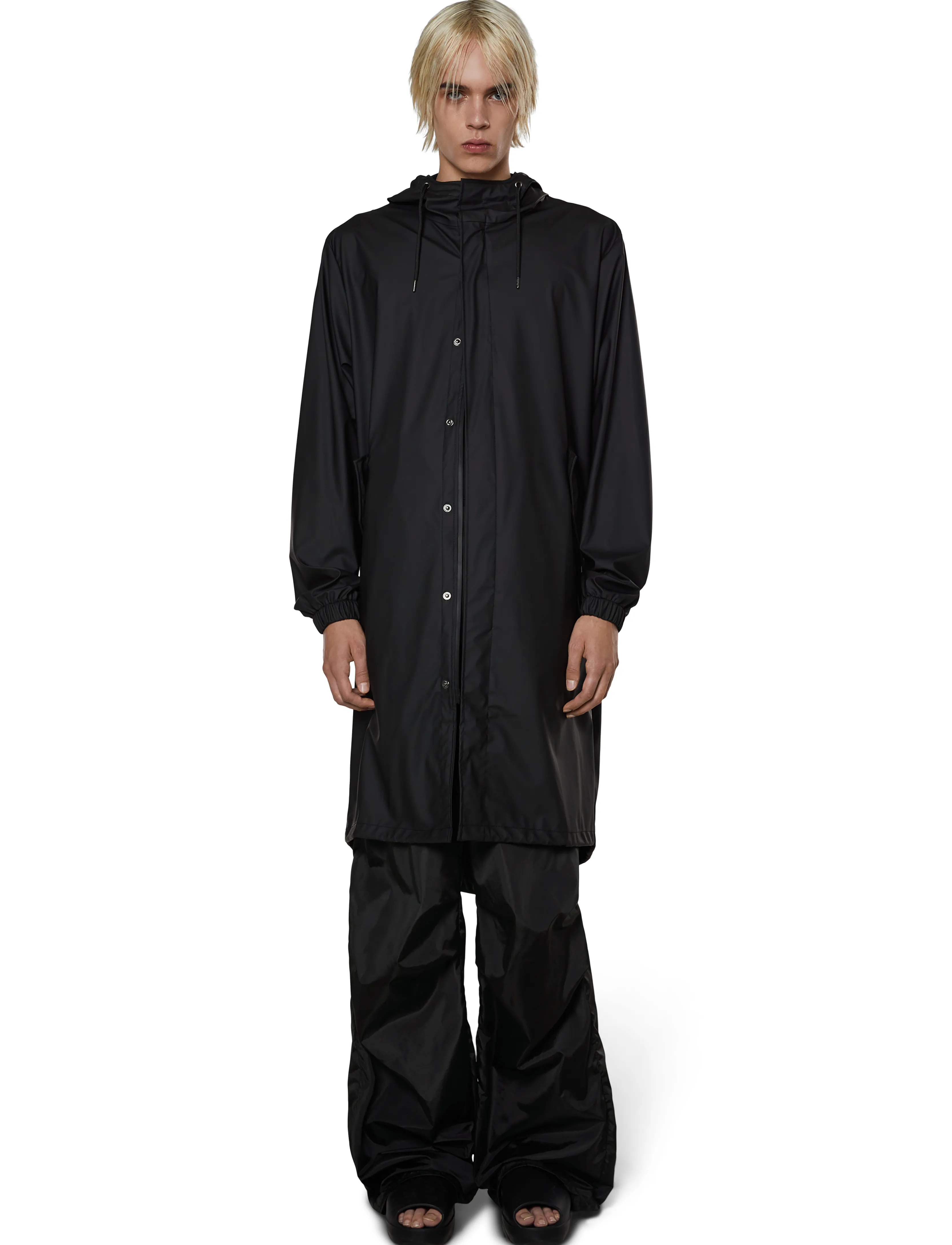 Rains Fishtail Parka W3, XL, Rainwear, Schwarz - Rain Coats, Frauen