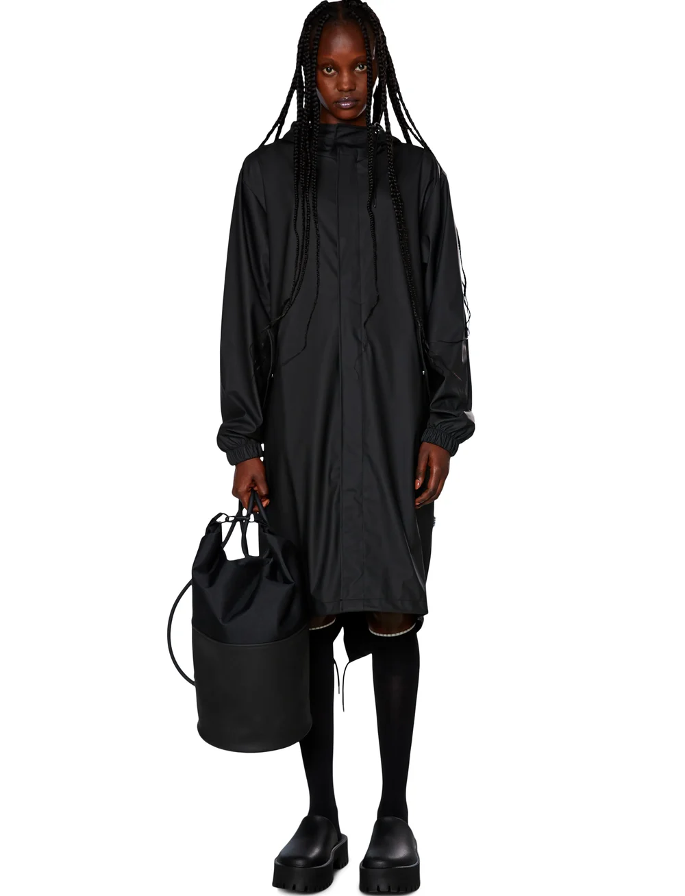 Rains - Fishtail Parka W3 - regenmäntel - black - 3