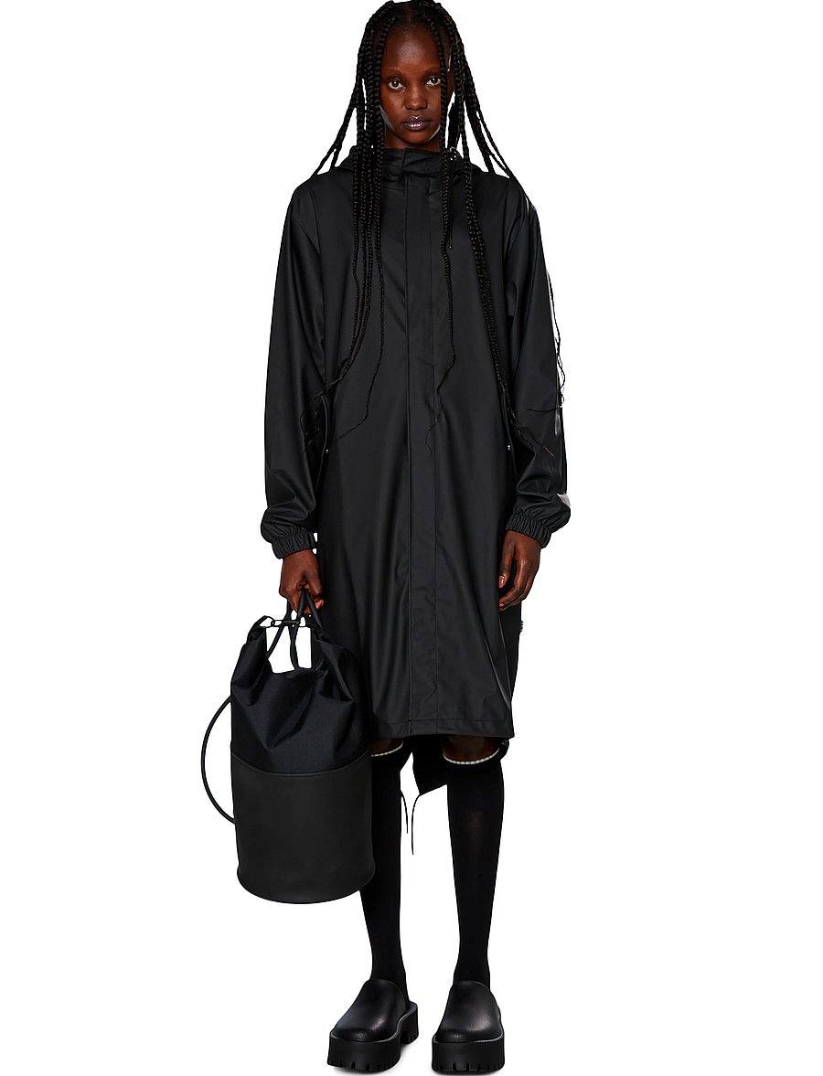 Rains - Fishtail Parka W3 - regnjakker - black - 3