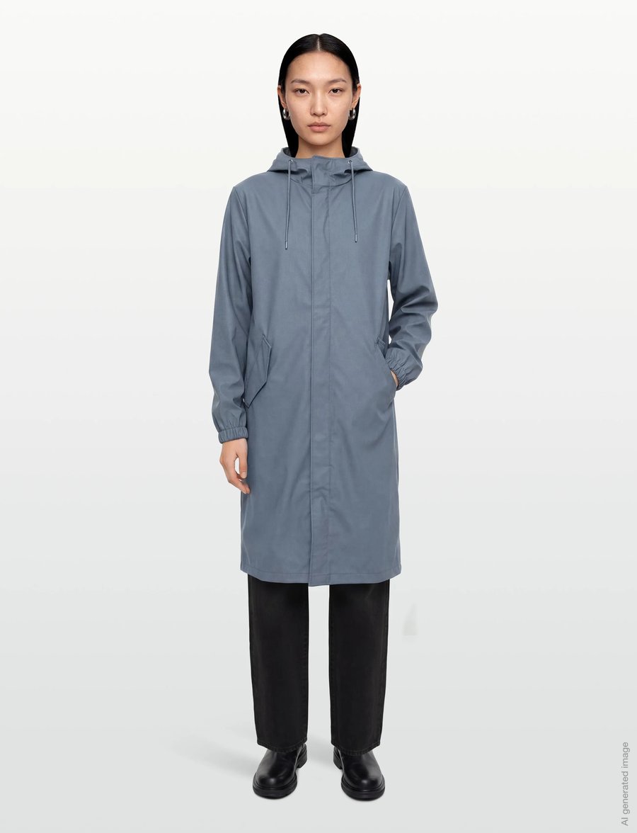 Rains - Fishtail Parka W3 - regnjakker - blue dusk - 0