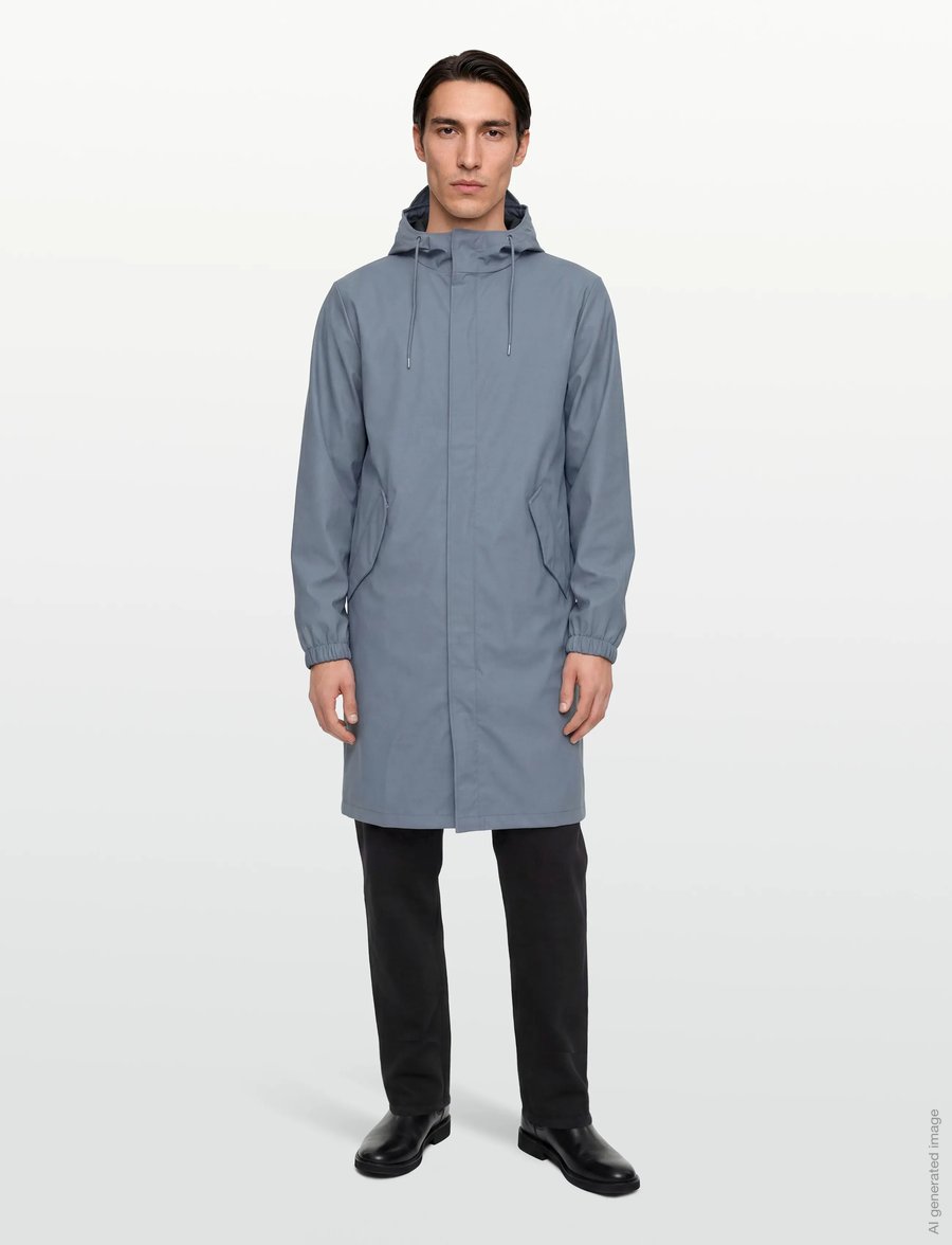 Rains - Fishtail Parka W3 - regnjakker - blue dusk - 4