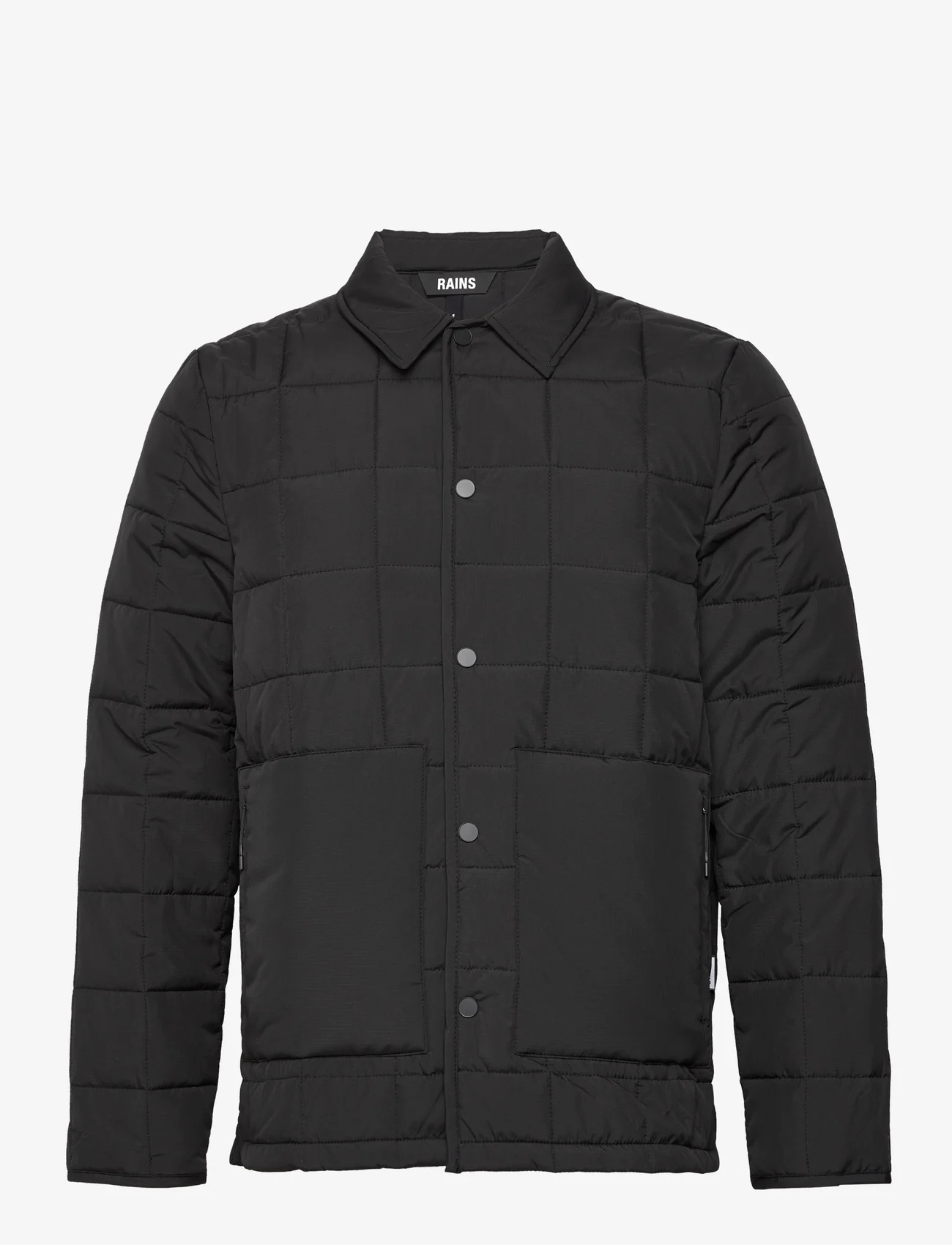 Rains - Liner Shirt Jacket W1T1 - forårsjakker - 01 black - 0