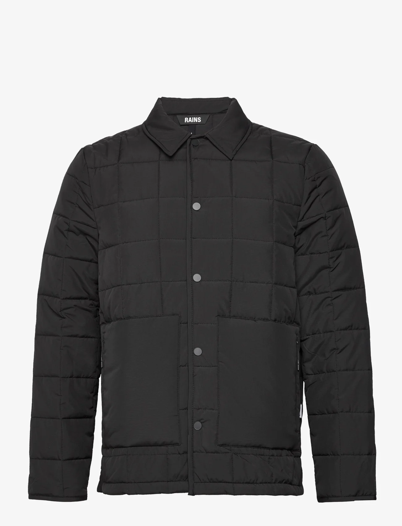 Rains - Liner Shirt Jacket W1T1 - vårjackor - 01 black - 0