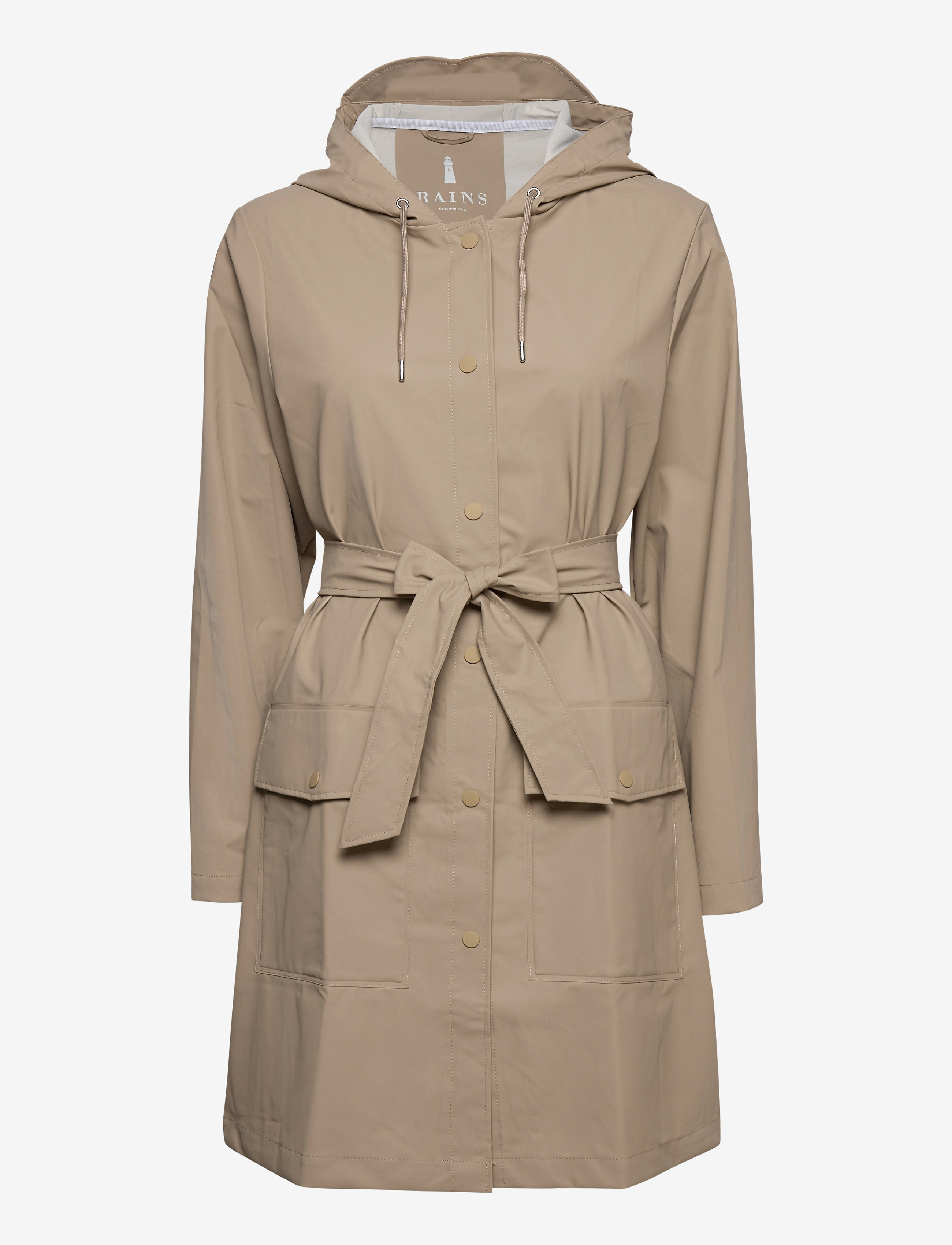 Rains - Belt Jacket - beige - 1