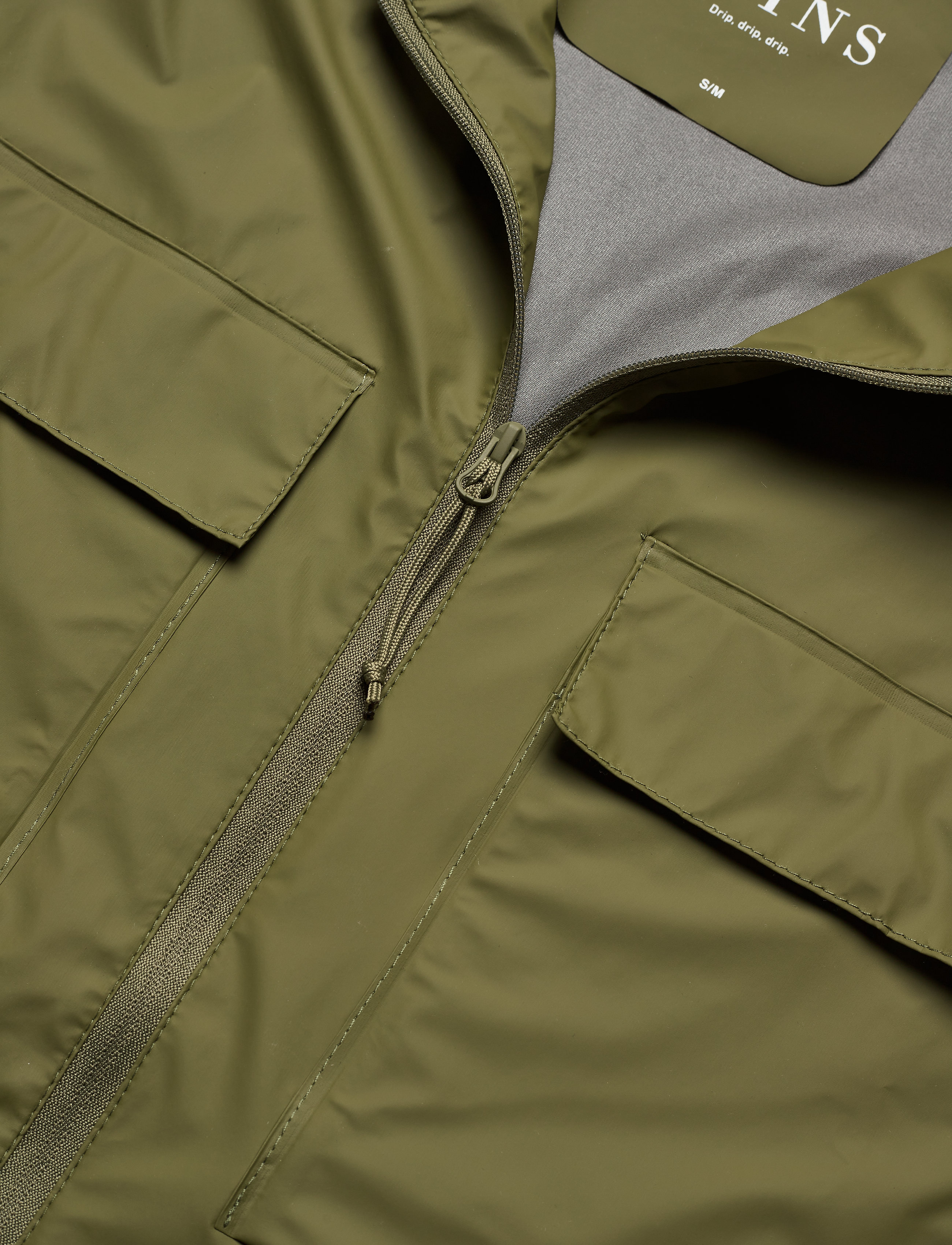 Rains - Ultralight Zip Shirt - mænd - 78 sage - 2