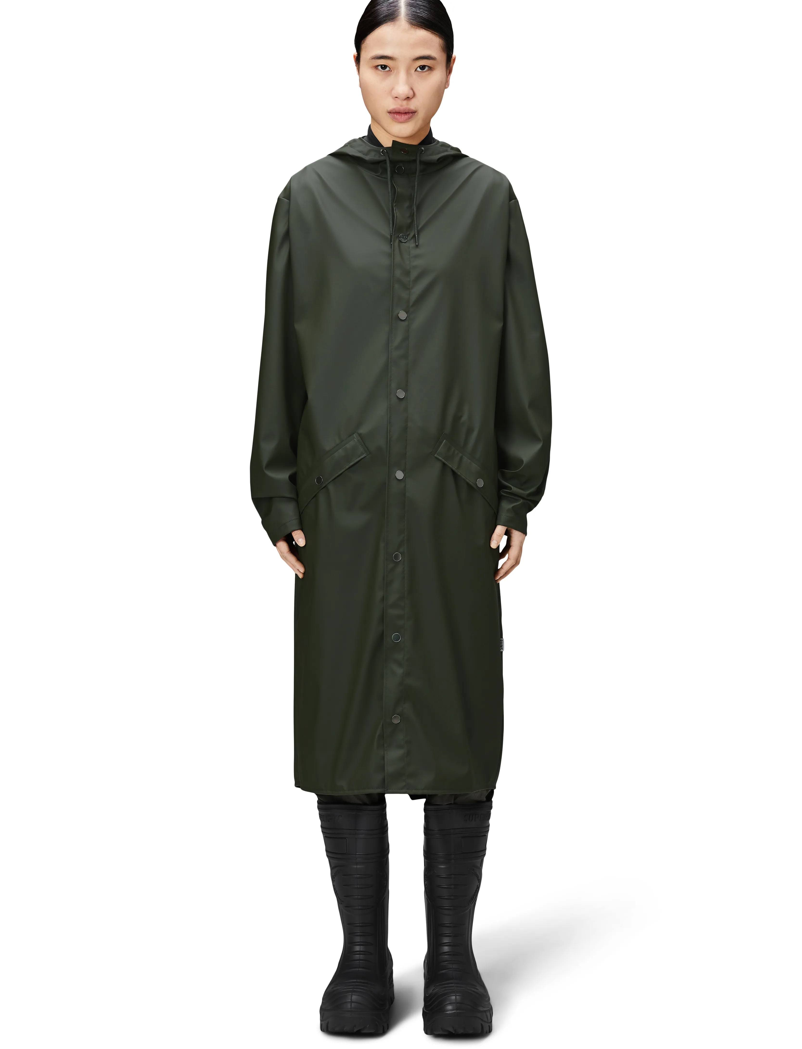 Rains - Longer Jacket W3 - 03 green - 3