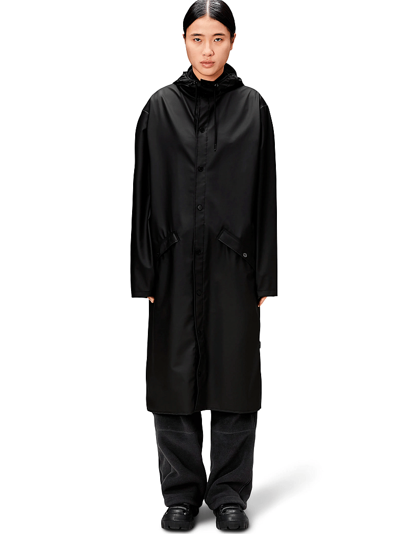 Rains - Longer Jacket W3 - regnjakker - black - 3