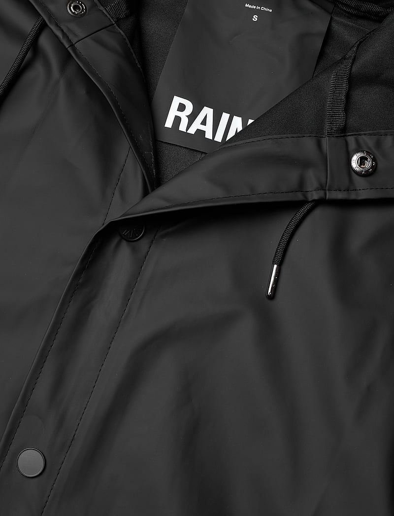Rains - Longer Jacket W3 - regnjakker - black - 4