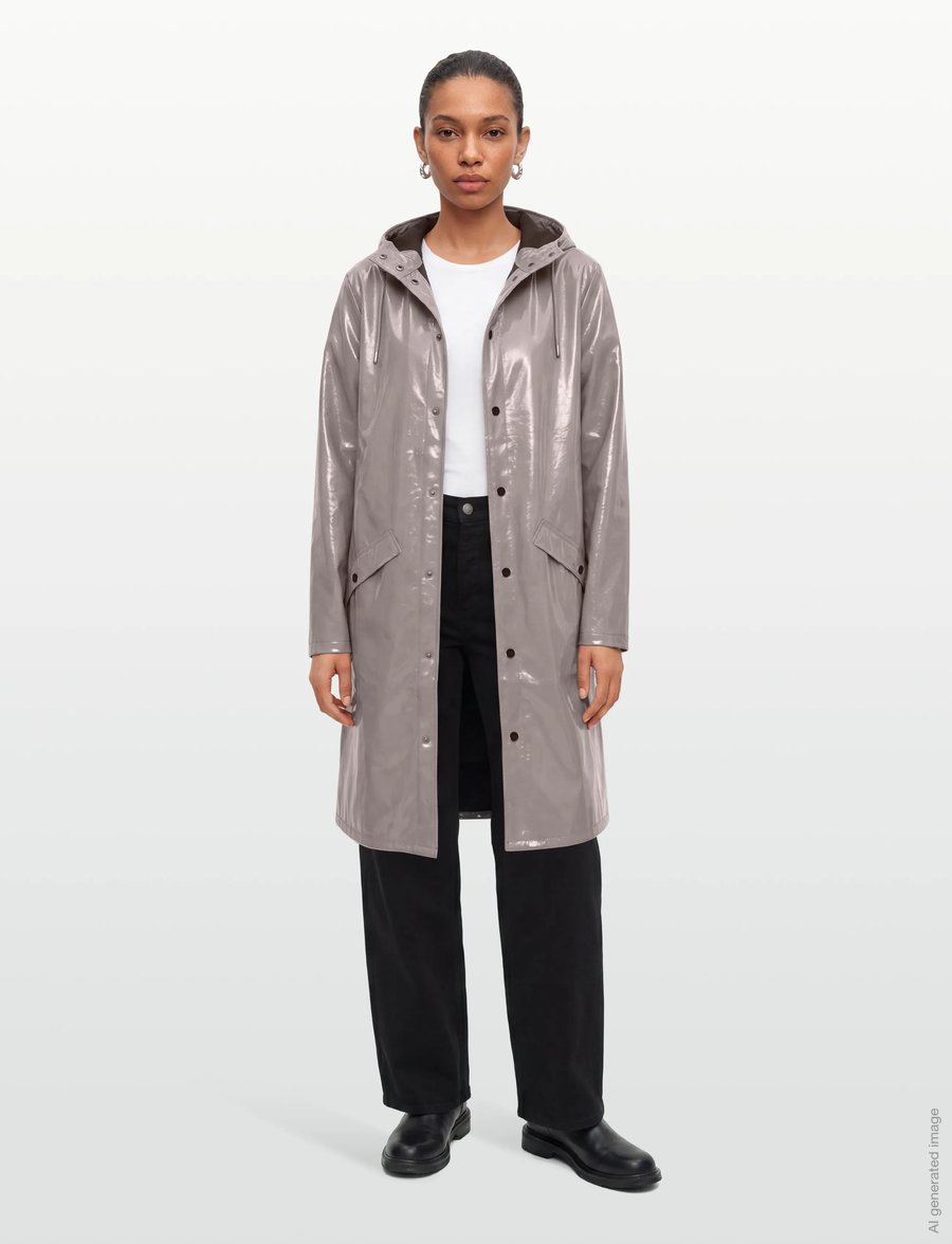Rains - Longer Jacket W3 - regenmäntel - cinder glaze - 0