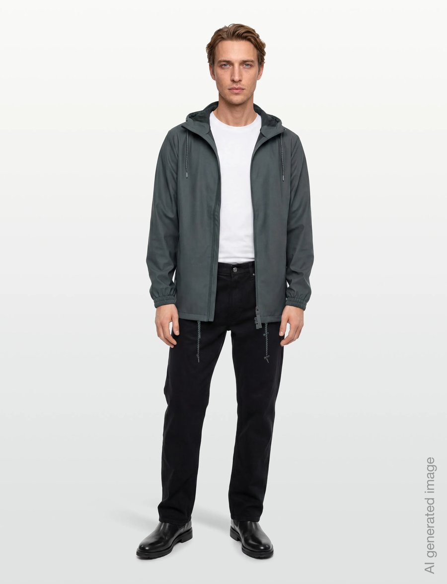 Rains - Storm Breaker W3 Black-M - regnjakker - dark grey - 4